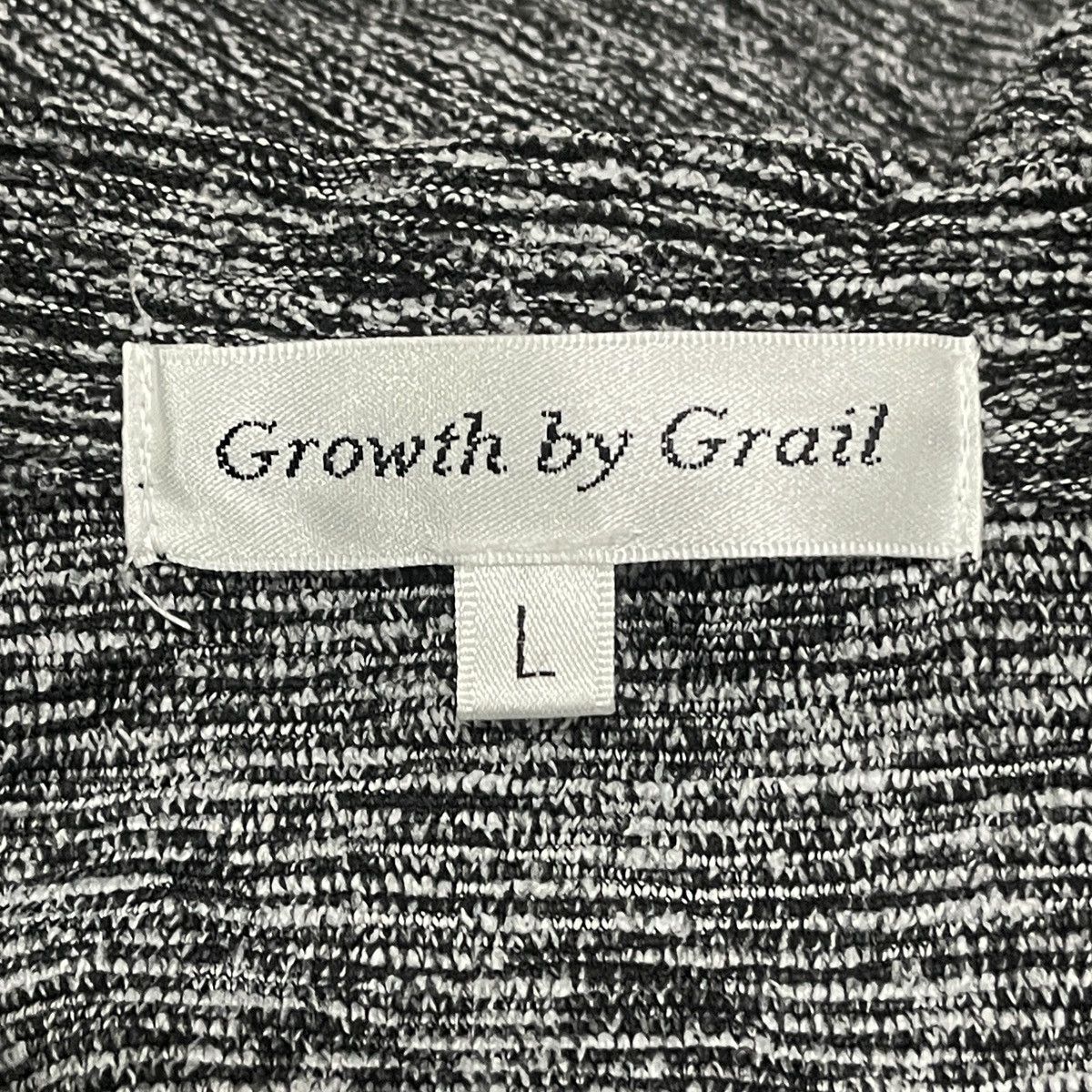 In The Attic Growth by Grail Y2k Salt & Pepper Textured Knit Top Sweater Size US L / EU 52-54 / 3 - 9 Thumbnail