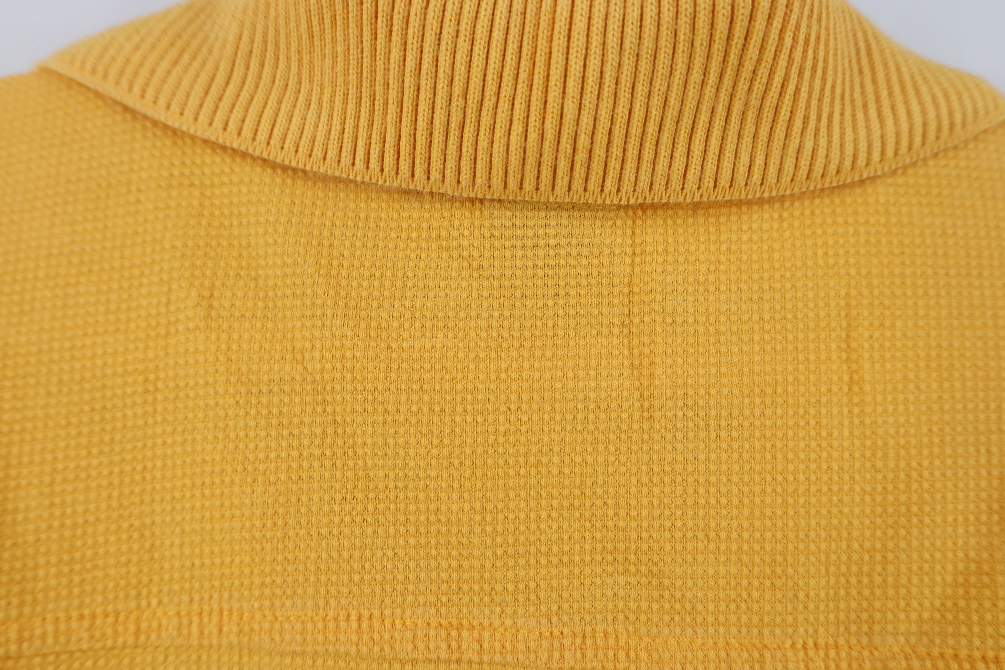 Vintage Vintage 90s University of Michigan Thermal Knit Golf Polo Size US M / EU 48-50 / 2 - 9 Thumbnail