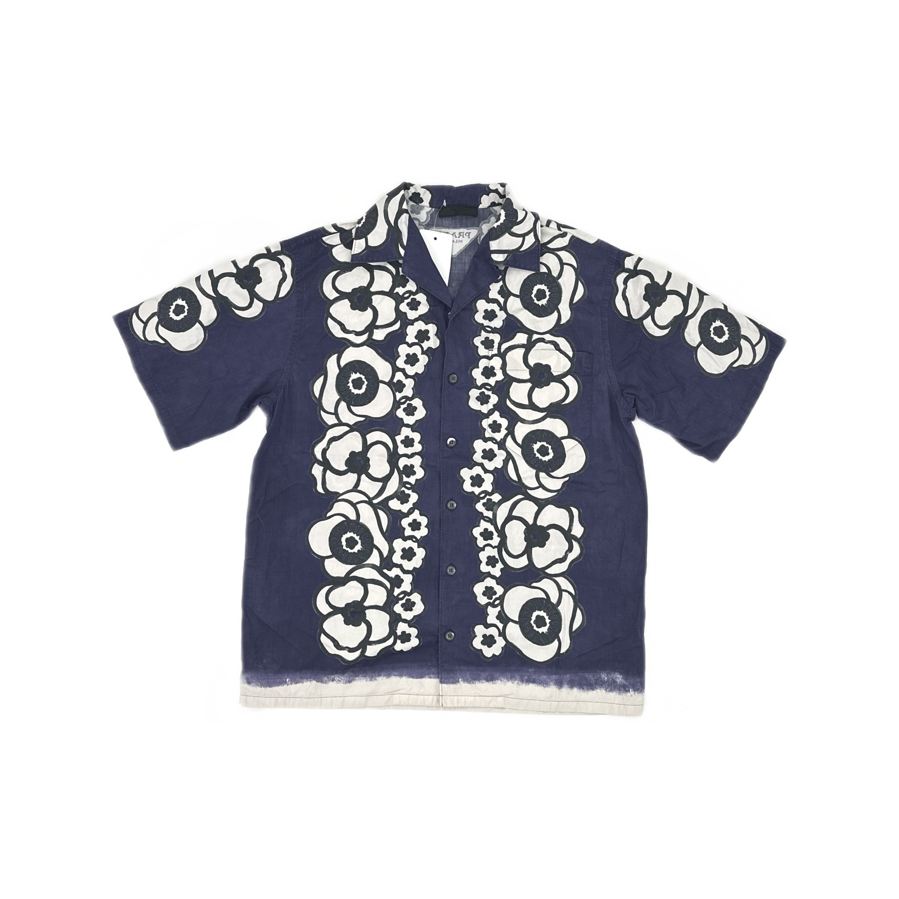 Prada Prada Floral Print Short Sleeve Shirt Size S Size US S / EU 44-46 / 1 - 1 Thumbnail