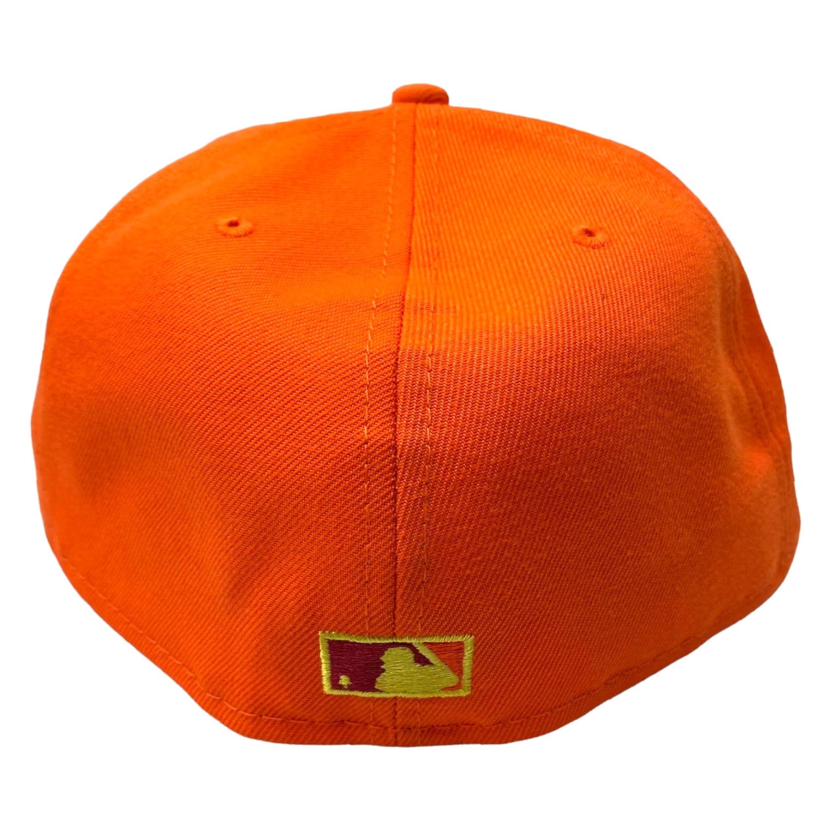 New Era HAT CLUB EXCLUSIVE NEW YORK YANKEES DAYBREAKERS ORANGE RED UV 2001 WS 7 5/8 NY Size ONE SIZE - 4 Thumbnail