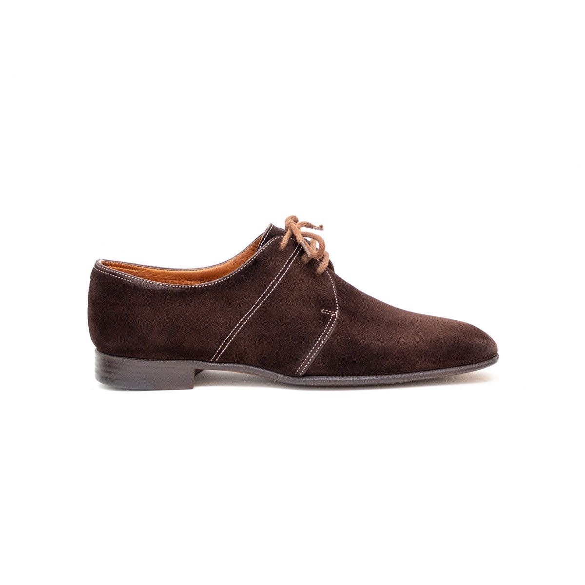 John Lobb John Lobb Clipper Suede Three-Eyelet Derby Shoes Size:US9.5E Size US 9.5 / EU 42-43 - 3 Thumbnail