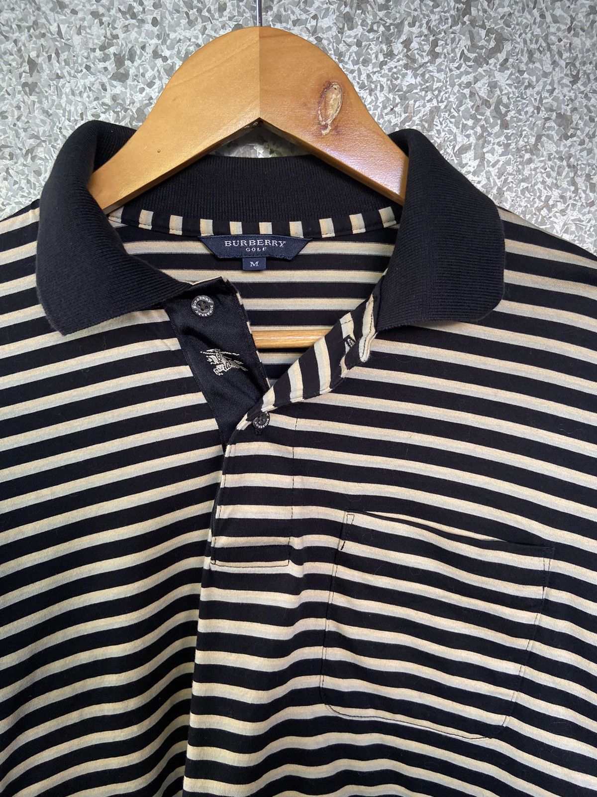 Burberry 🔥 Burberry golf long Sleeve t-shirt stripes Size US M / EU 48-50 / 2 - 1 Thumbnail