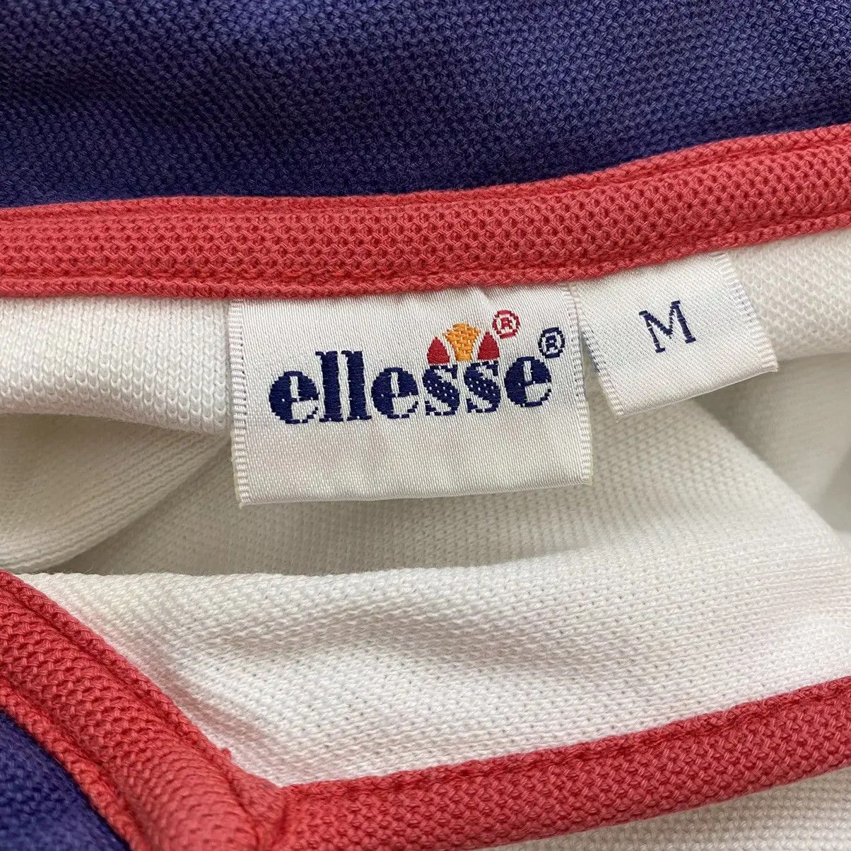 Ellesse Vintage ELLESSE PERUGIA ITALIA V Neck Polo Tee Shirt Top Size M / US 6-8 / IT 42-44 - 6 Thumbnail