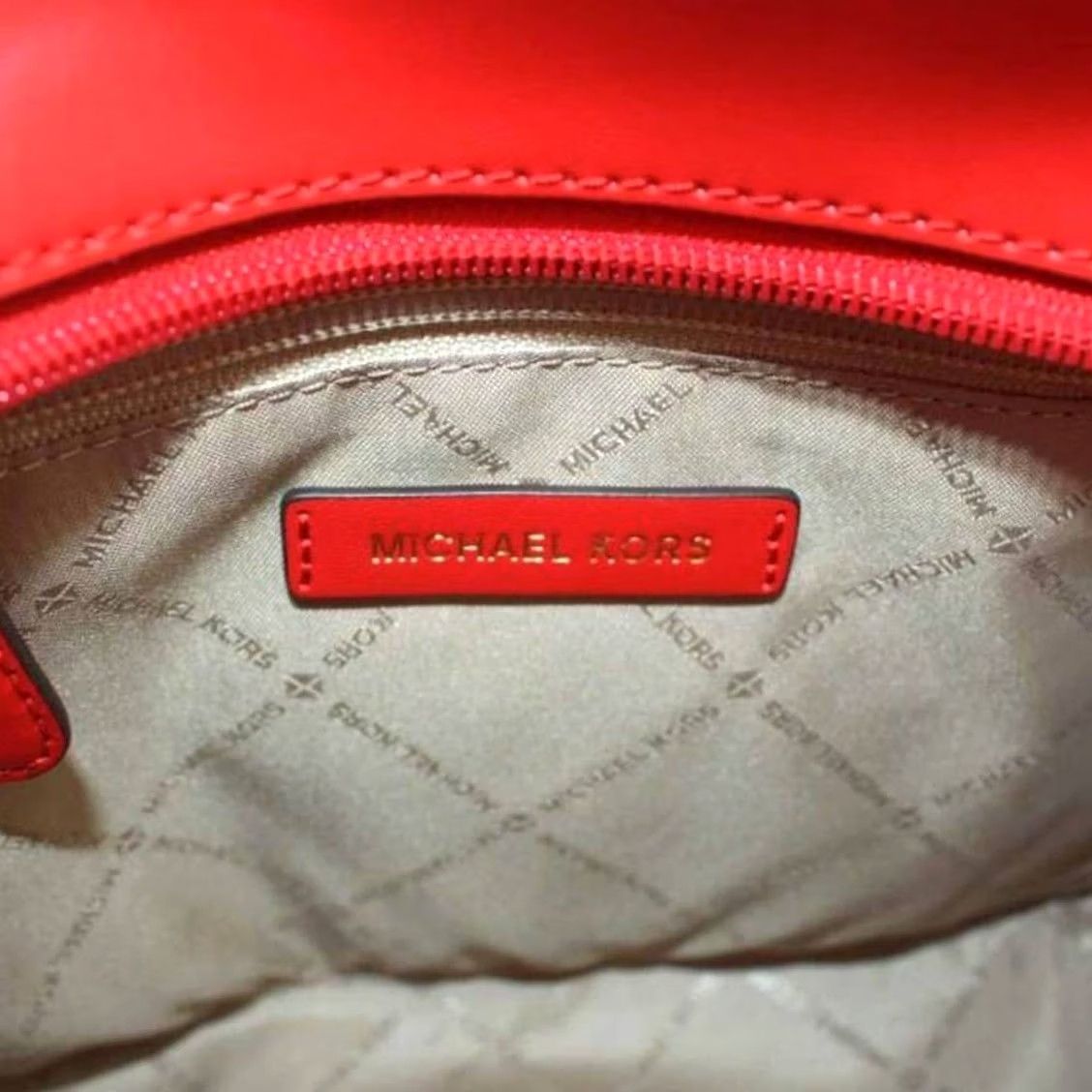 Michael Kors Michael Kors Shoulder Bag Red Logo Tote PVC Leather Women Size ONE SIZE - 6 Thumbnail