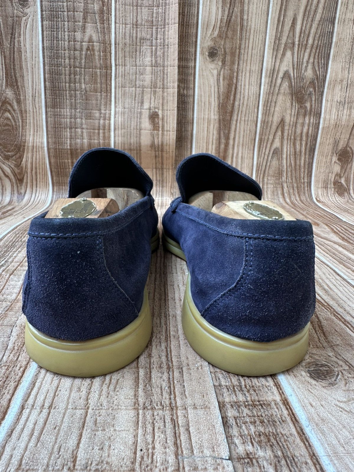 Loro Piana Loro Piana Summer Walk Blue Suede Loafer Flats Size US 11 / EU 44 - 11 Thumbnail