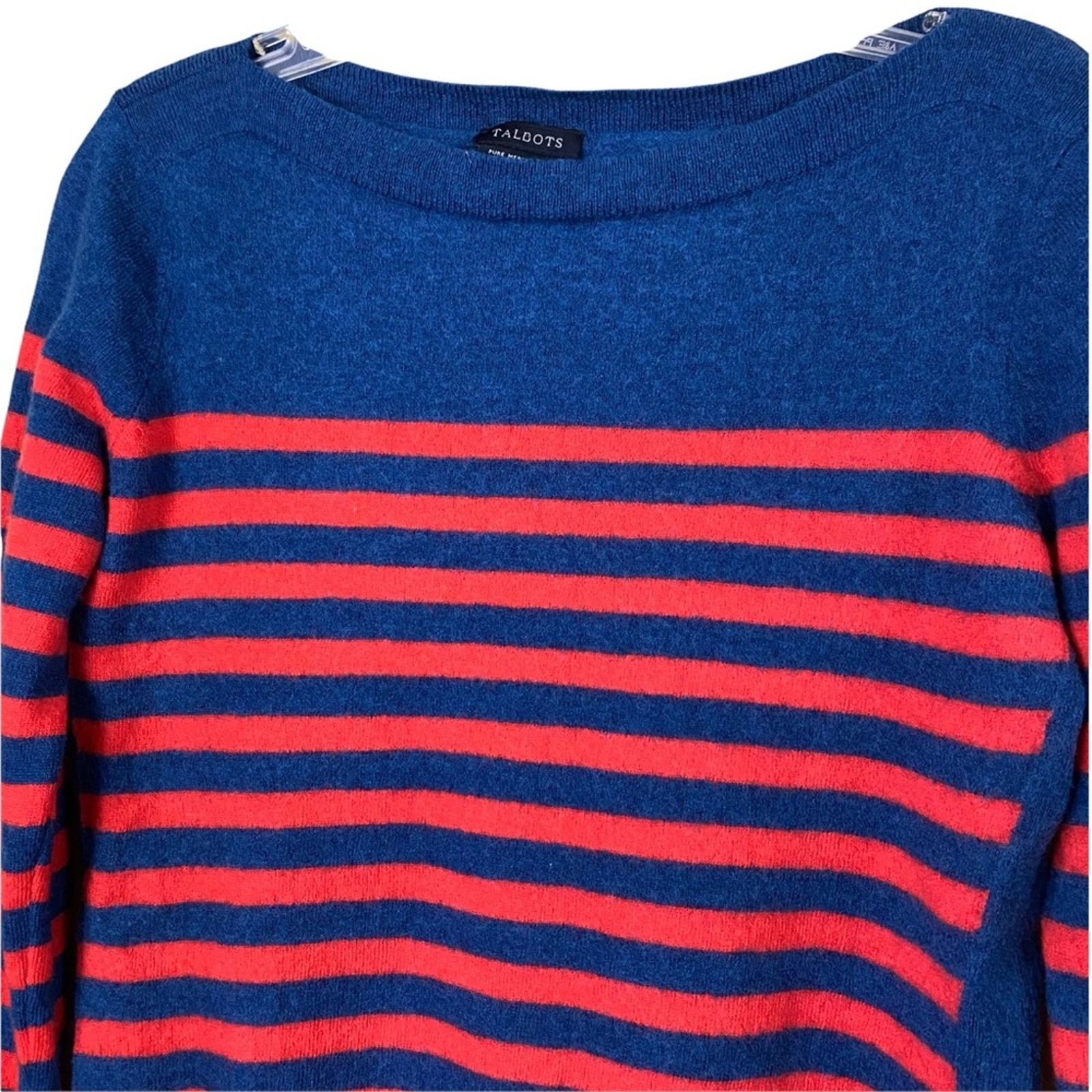 Other Talbots Marino Wool Striped Sweater Size Medium Size M / US 6-8 / IT 42-44 - 5 Thumbnail
