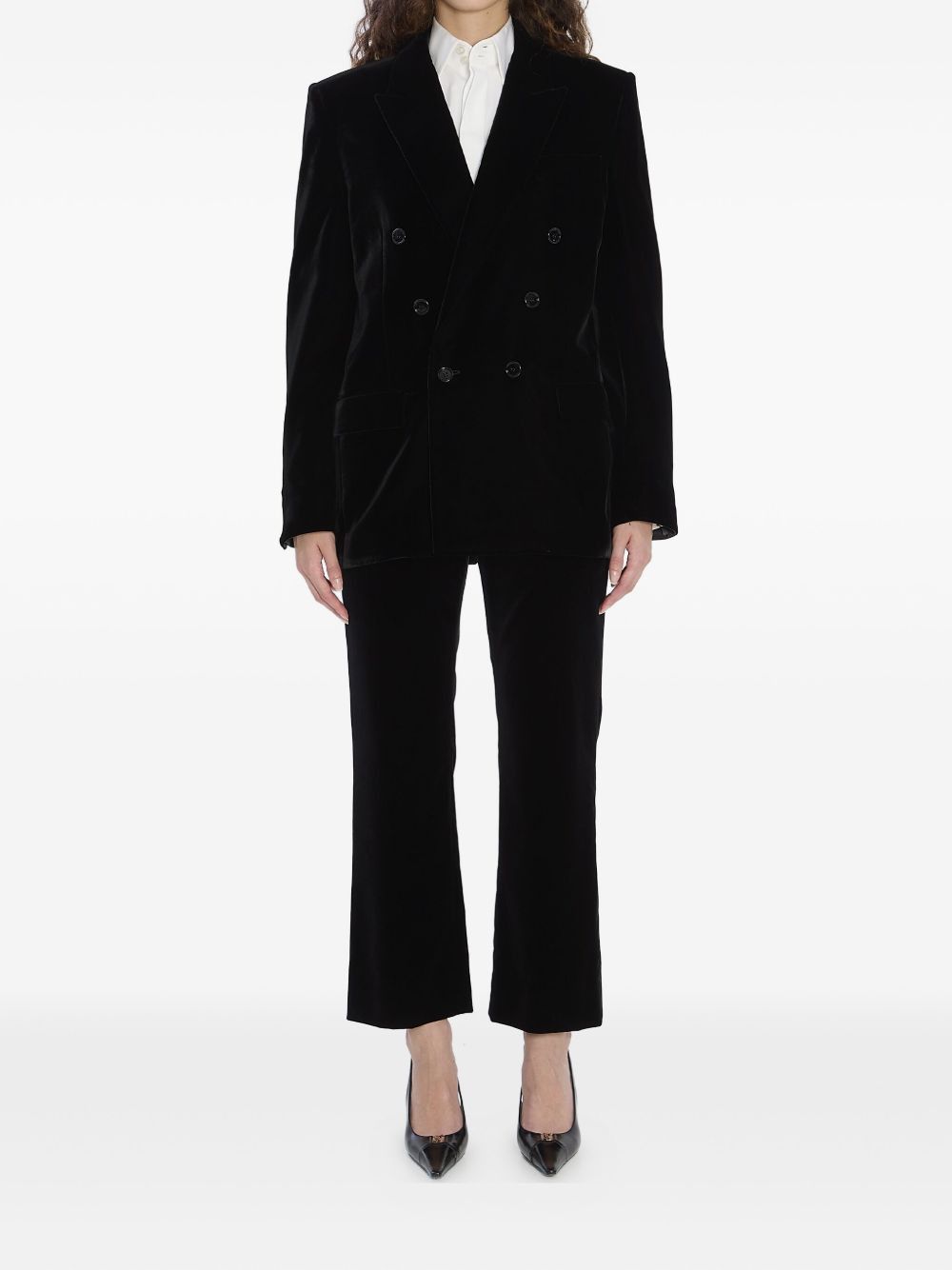 Saint Laurent Paris VELVET DOULBE-BREASTED JACKET Size XS / US 0-2 / IT 36-38 - 1 Thumbnail
