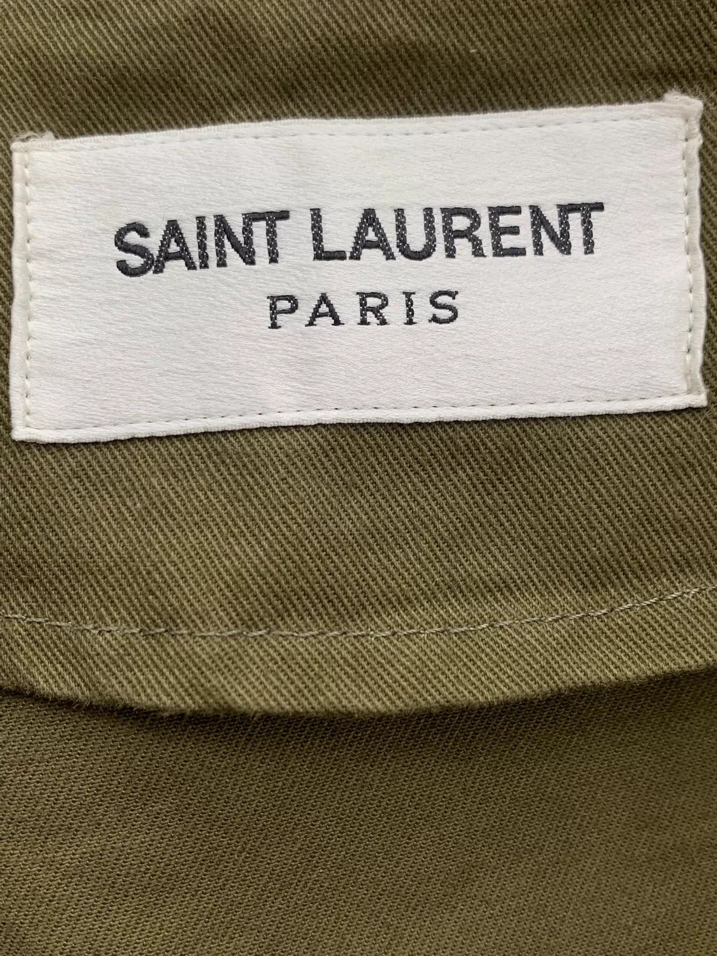 Yves Saint Laurent YSL Green Horn Button Hooded Jacket 46 Size US S / EU 44-46 / 1 - 4 Thumbnail