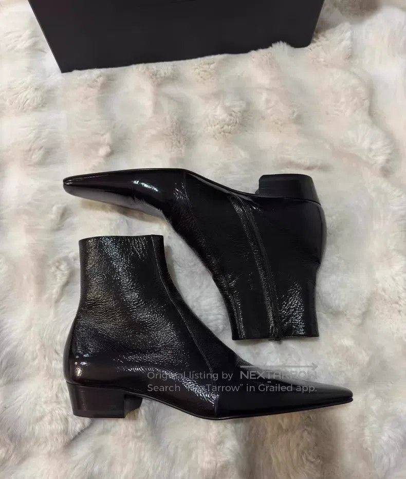 Saint Laurent Paris Saint Laurent Paris Pleated Boots Size US 10 / EU 43 - 3 Thumbnail
