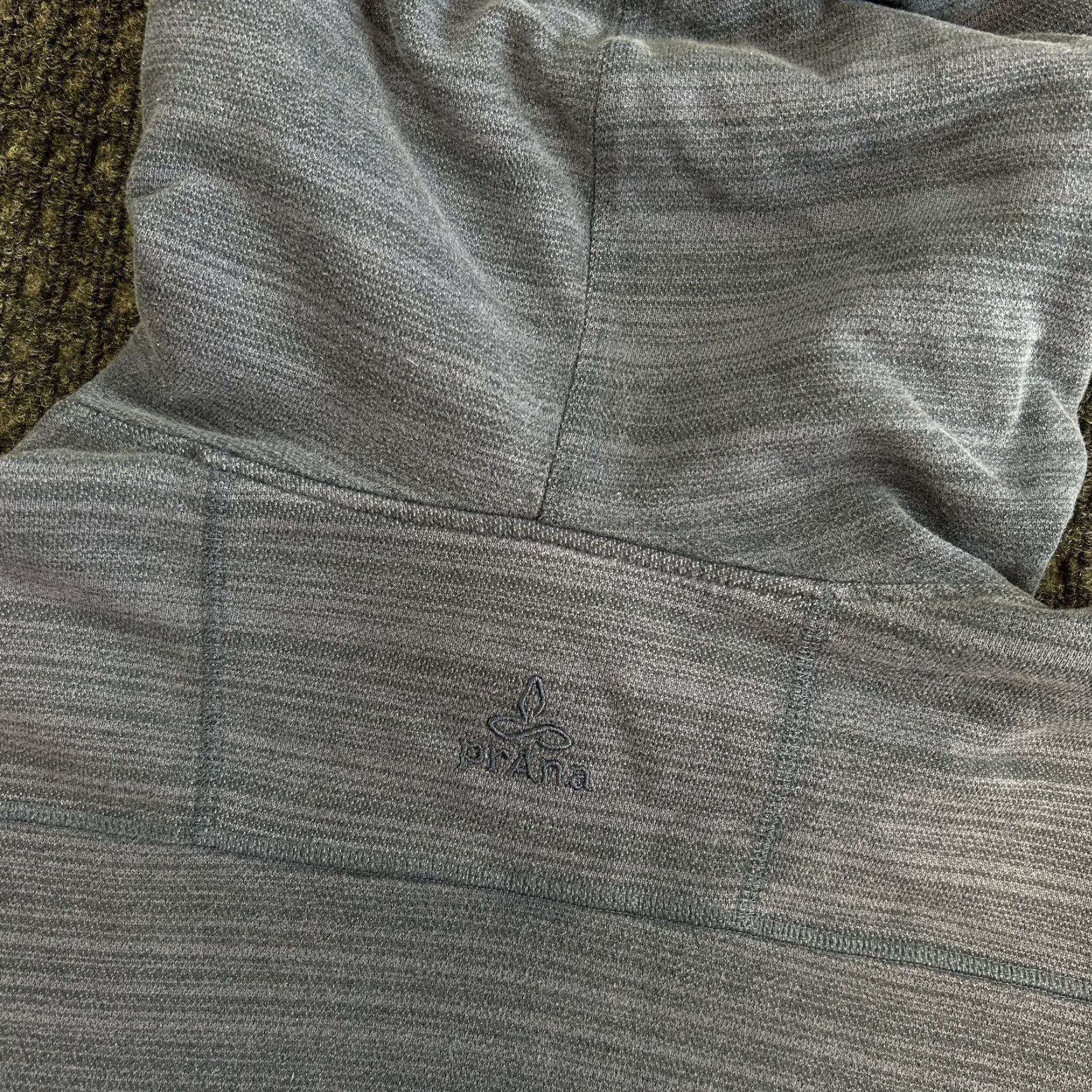 Prana prAna Hoodie Men M Blue Striped Knit Cotton Pullover Hooded Sweatshirt Casual Outdoor Beach Style Breathe 2010s Mens Size US M / EU 48-50 / 2 - 5 Thumbnail
