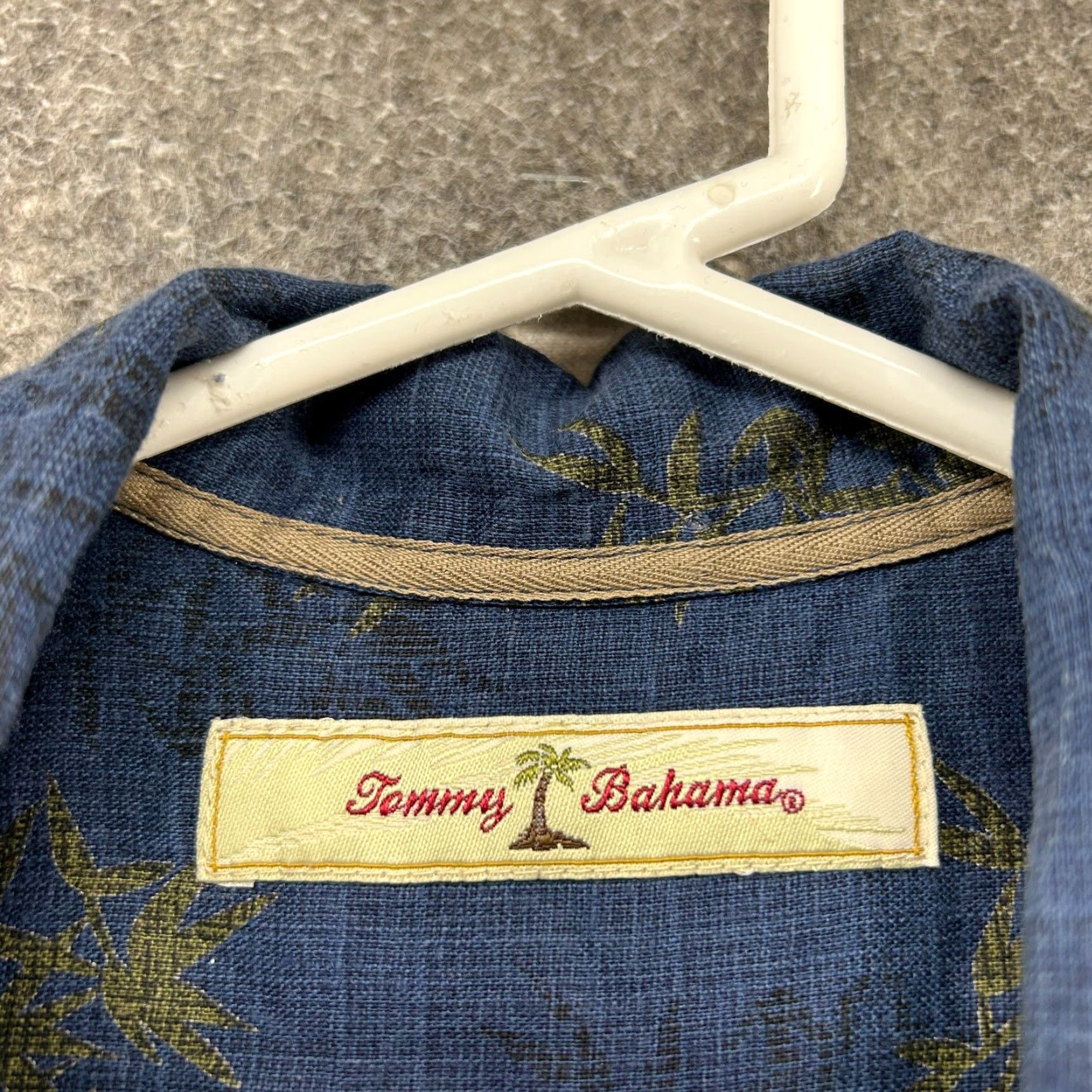 Tommy Bahama Tommy Bahama Shirt Mens Large Blue Green Button Up Long Sleeve Linen Palm Frond Size US L / EU 52-54 / 3 - 4 Thumbnail