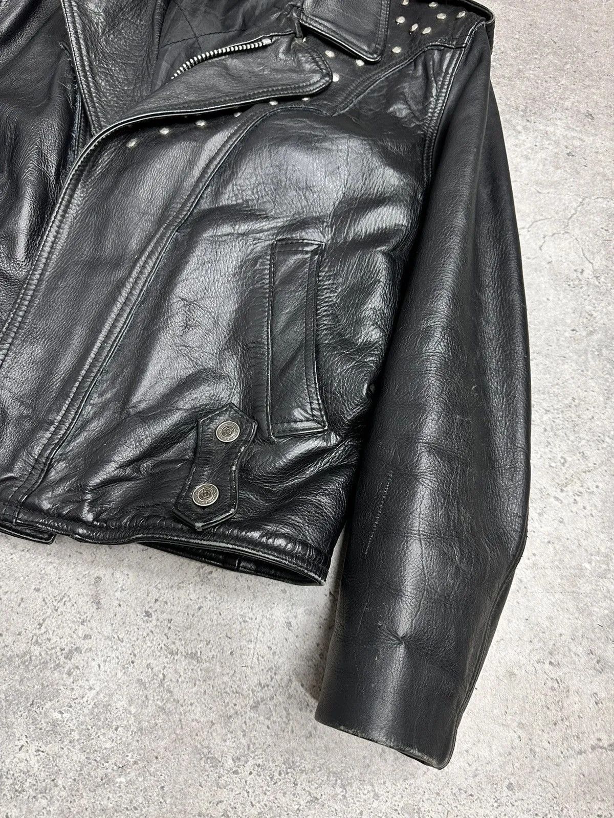 Ann Demeulemeester Vintage Leather Jacket Schott Racing Moto Y2K Avantgarde GOA Size US M / EU 48-50 / 2 - 9 Thumbnail