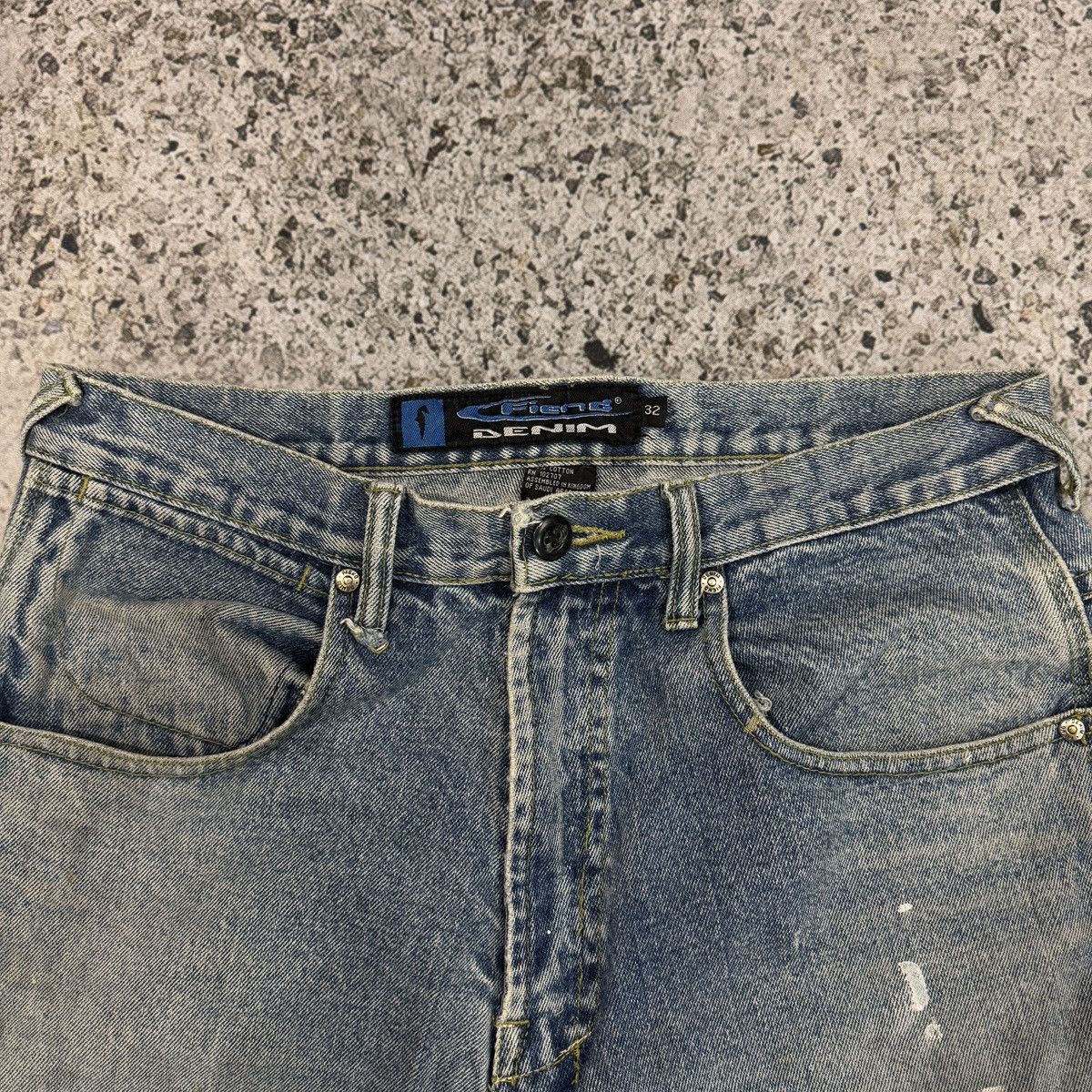 Vintage 90s Fiend Thrashed Faded Distressed Skater Jeans ERD Grunge Size US 32 / EU 48 - 5 Thumbnail