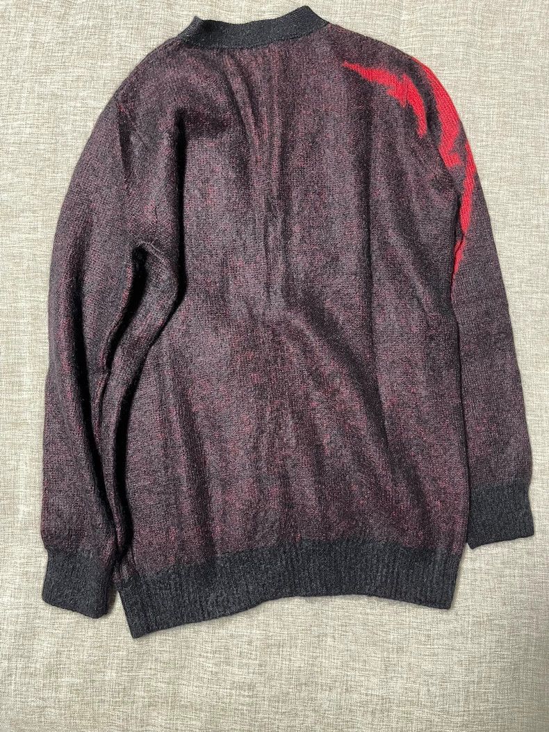 Saint Laurent Paris Saint Laurent Paris Black and red flame jacquard Oversized Size XS / US 0-2 / IT 36-38 - 2 Thumbnail