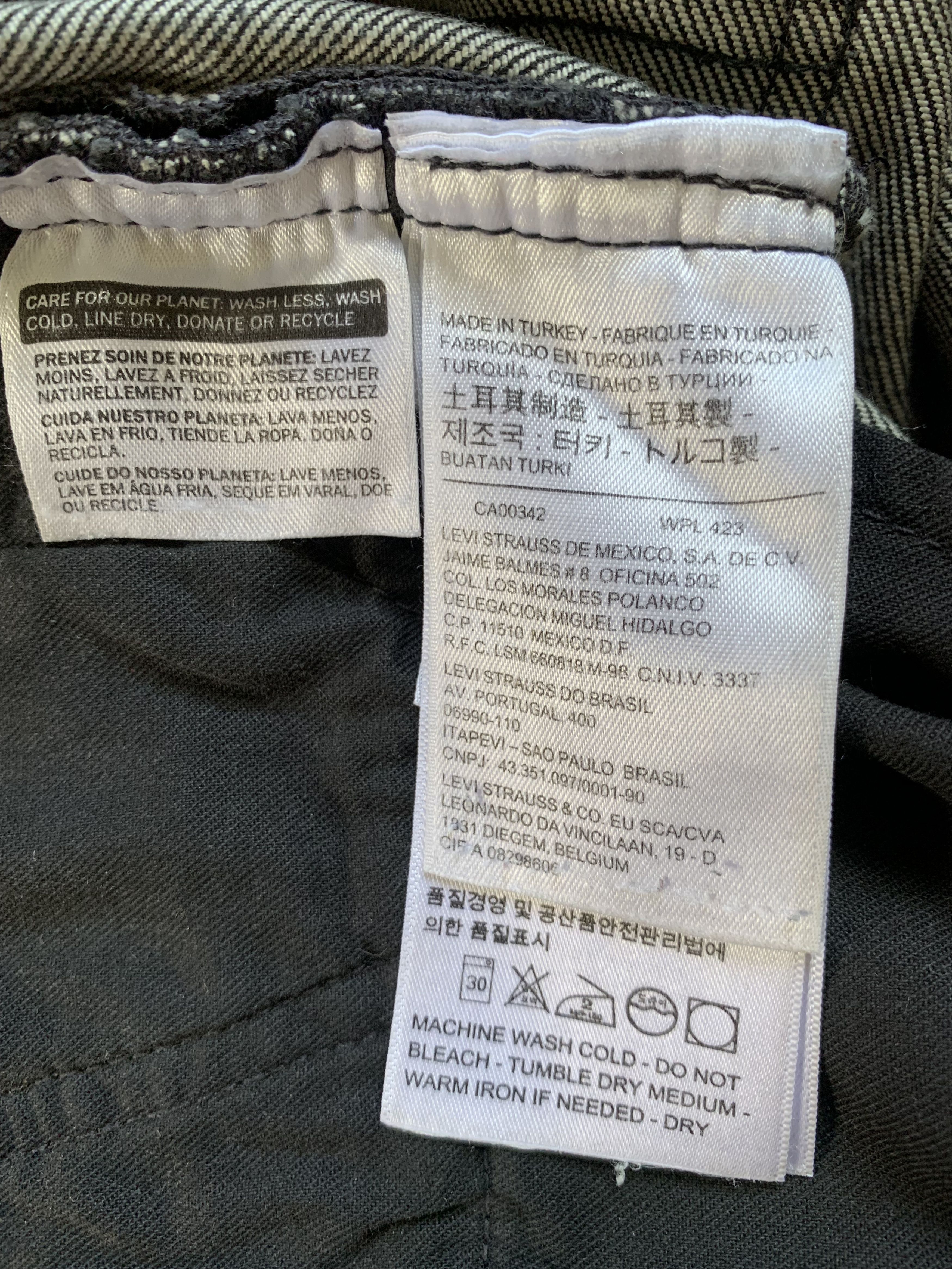 Levi's Levi's Made & Crafted Needle Narrow Dark Grey Jeans Size US 30 / EU 46 - 10 Thumbnail