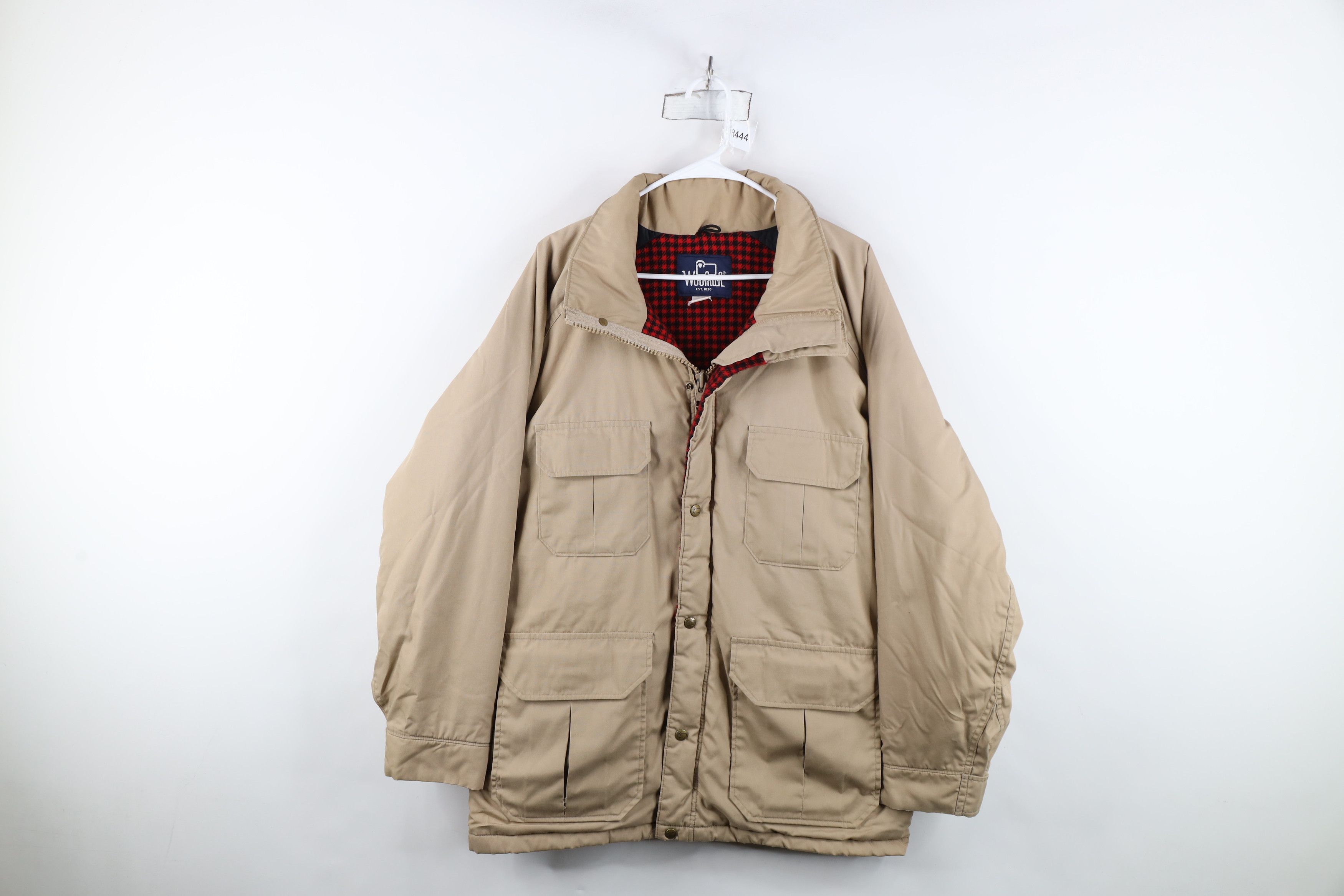 Woolrich Woolen Mills Vintage 90s Woolrich Wool Lined Parka Jacket Beige USA Size US M / EU 48-50 / 2 - 1 Thumbnail