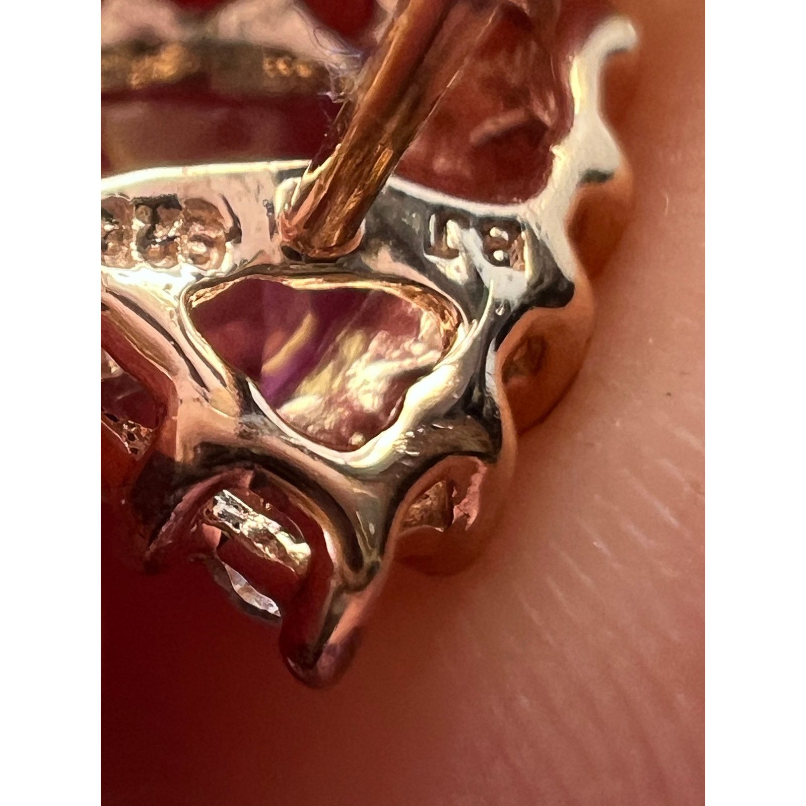 Other Pink topaz zircon stud earrings in rose gold over sterling Size ONE SIZE - 5 Thumbnail