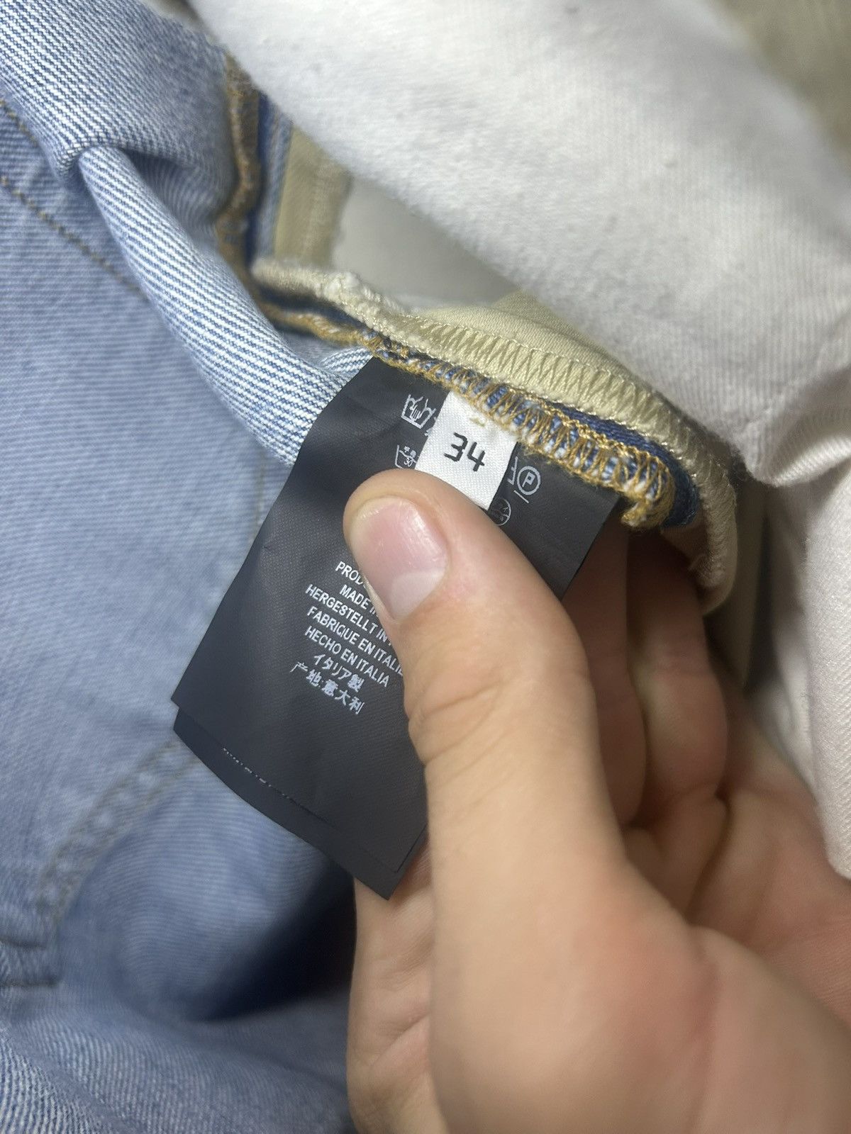 Balenciaga Balenciaga split distressed khaki and jean short hybrid Size US 34 / EU 50 - 5 Thumbnail