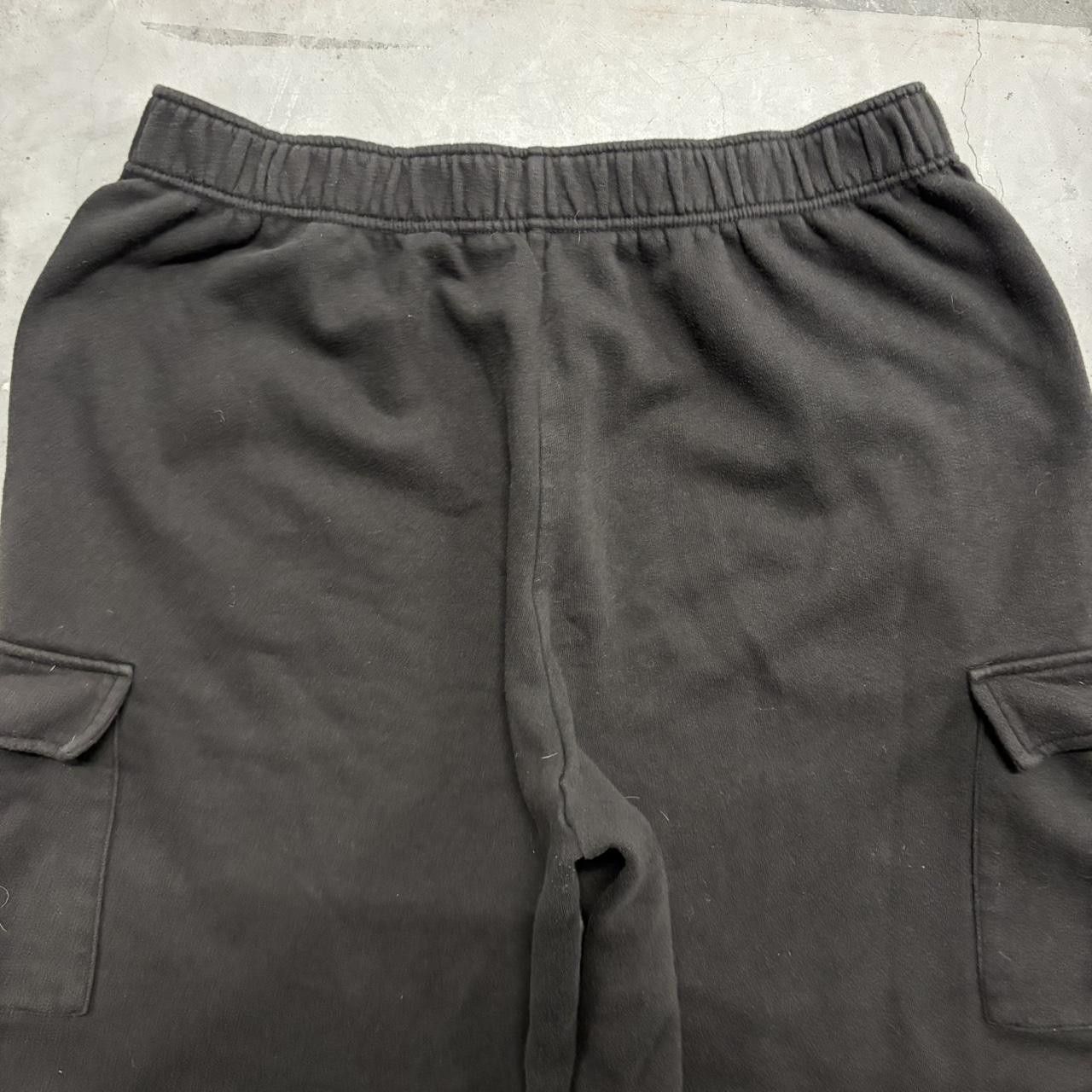 Vintage CRAZY Vintage Y2K/2000s Super Baggy Wideleg Black Cargo Sweatpants! Size US 38 / EU 54 - 6 Thumbnail