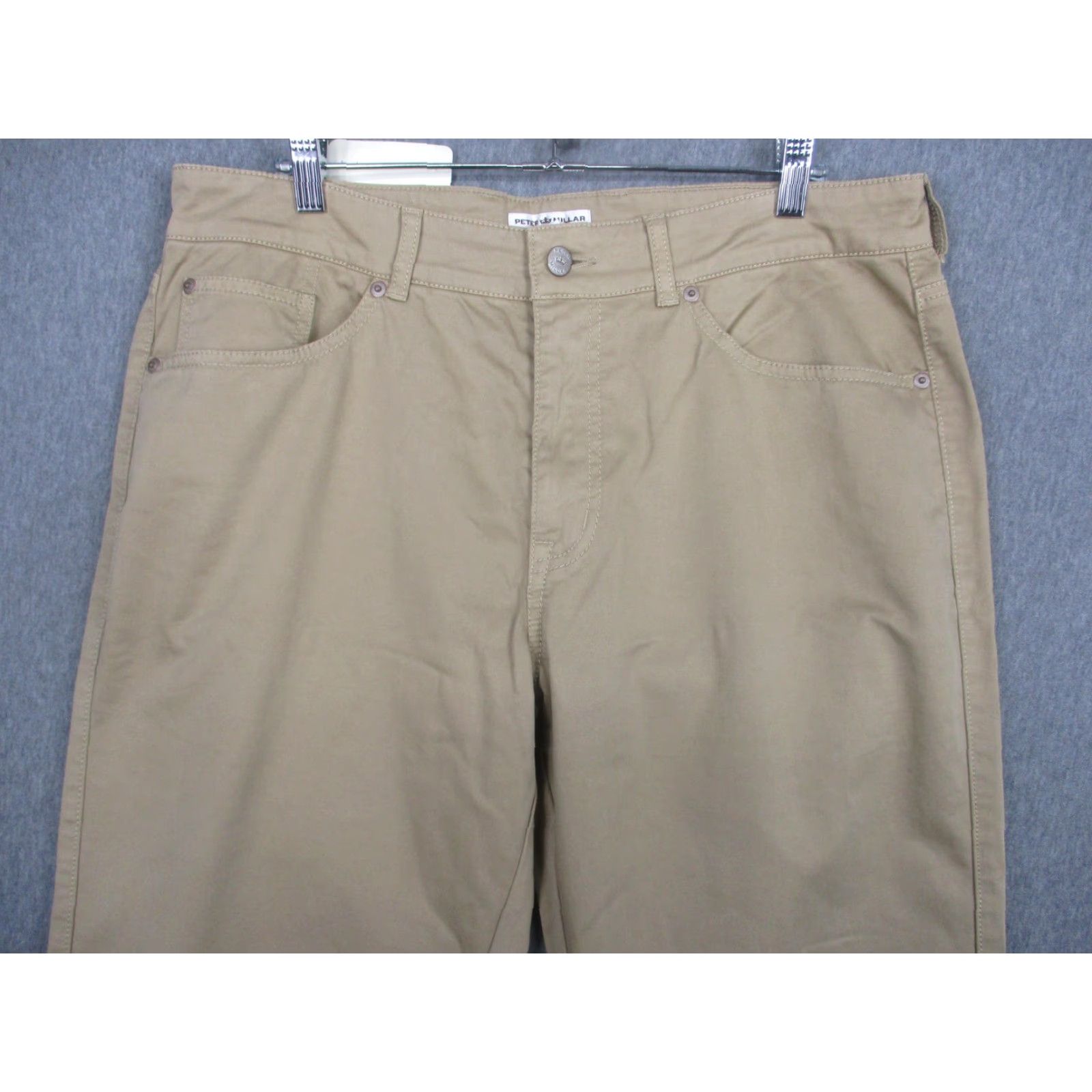 Peter Millar Peter Millar Jeans Mens 35x30 Beige Straight Leg Regular Fit Denim Pants Size US 35 - 2 Thumbnail
