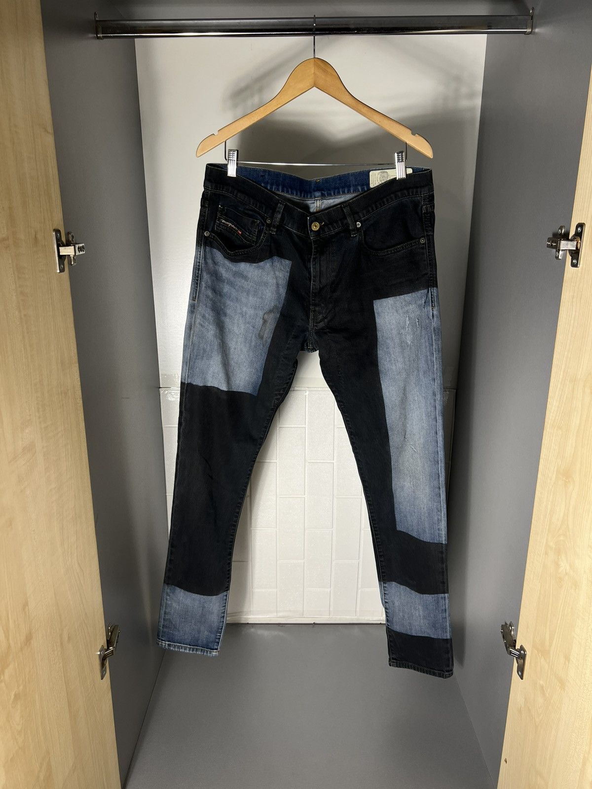 Diesel VINTAGE DIESEL INDUSTRY DENIM DIVISION DESIGNER JEANS Y2K Size US 34 / EU 50 - 6 Thumbnail