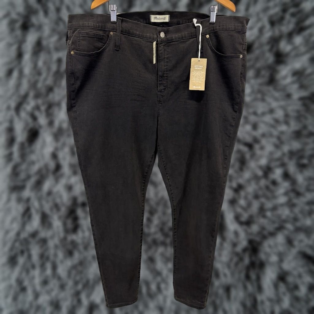 Madewell Madewell High Rise Skinny Jeans 37 Tall Black Denim Womens Size 25" / US 0 / IT 36 - 1 Thumbnail