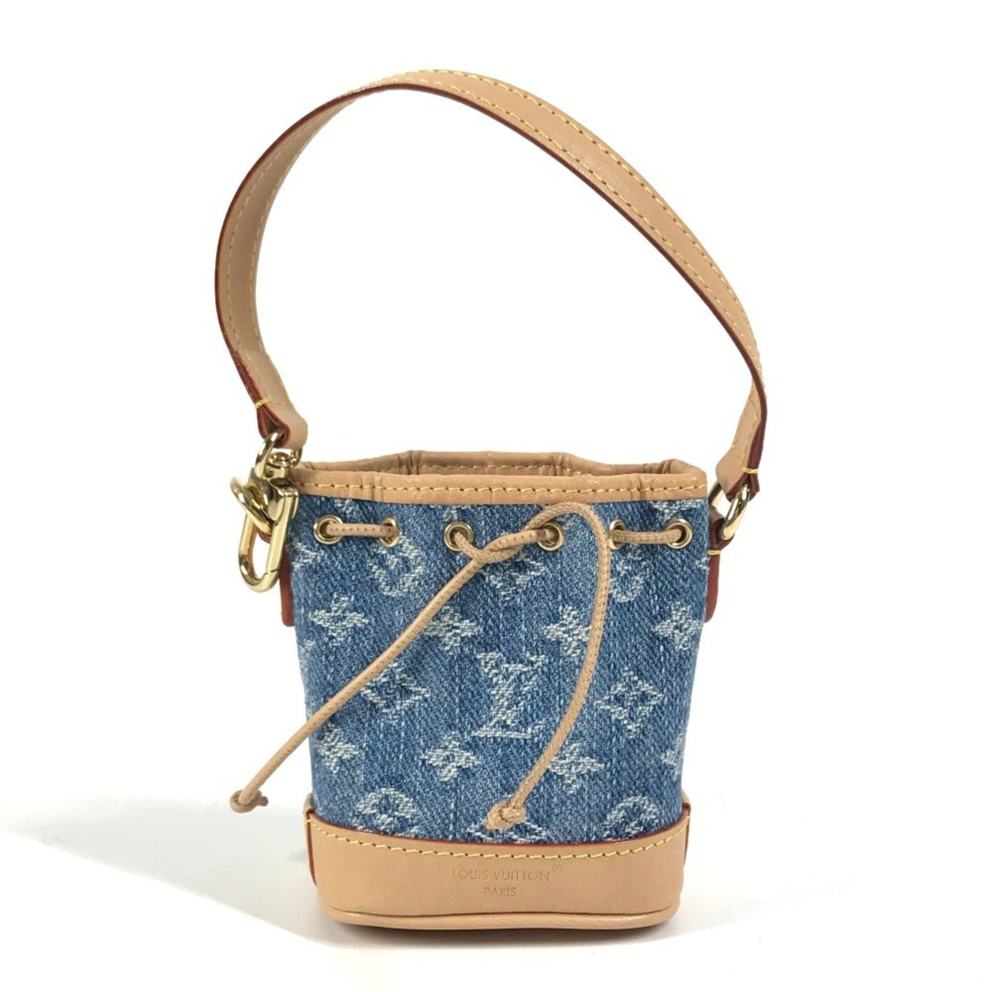 Louis Vuitton LOUIS VUITTON M01700 Monogram Denim Micronoe Bag Charm Bucket Keychain Canvas Unisex Blue Size ONE SIZE - 1 Thumbnail