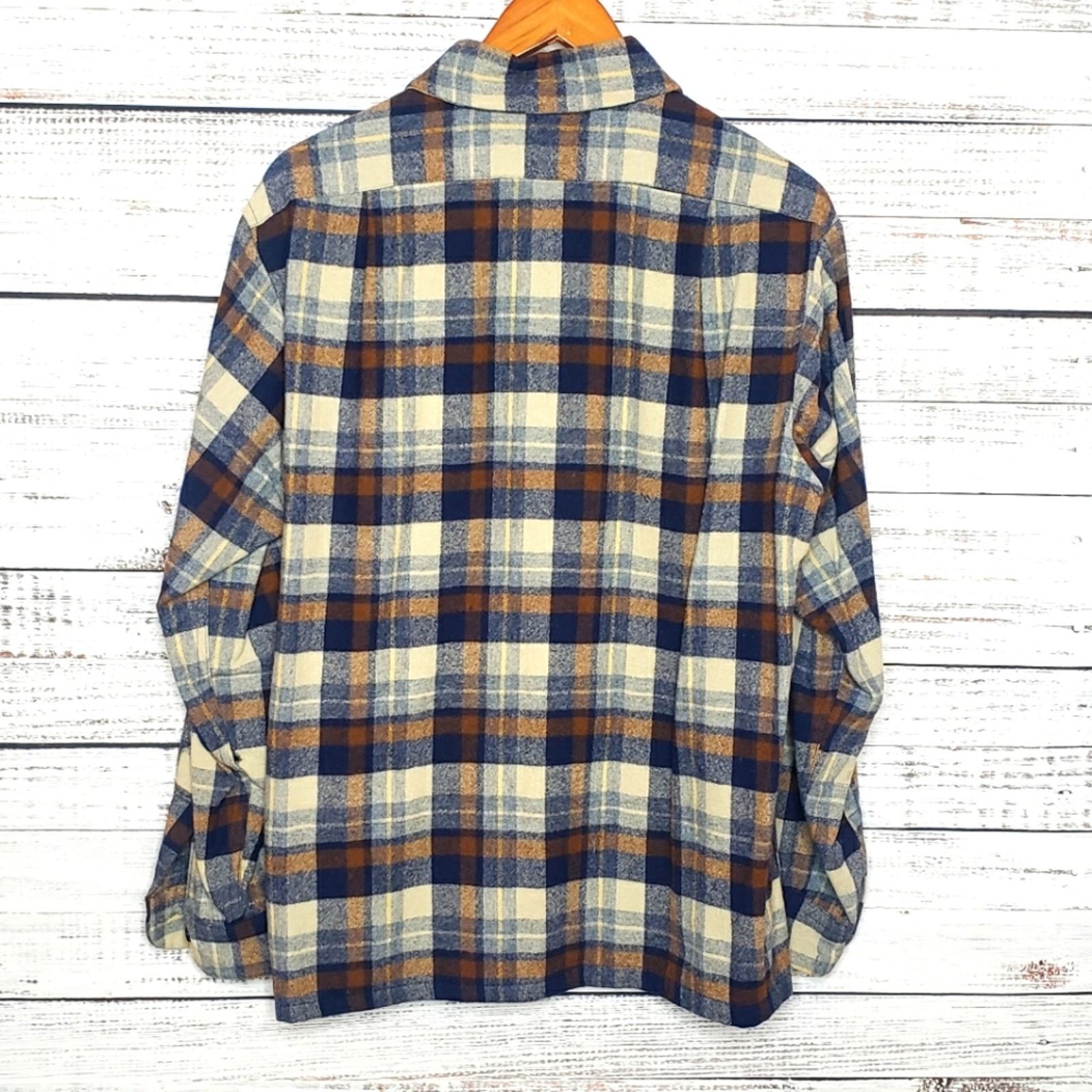Pendleton RARE! Men's vintage Pendleton 100% virgin wool sz L USA loop Size US L / EU 52-54 / 3 - 2 Thumbnail