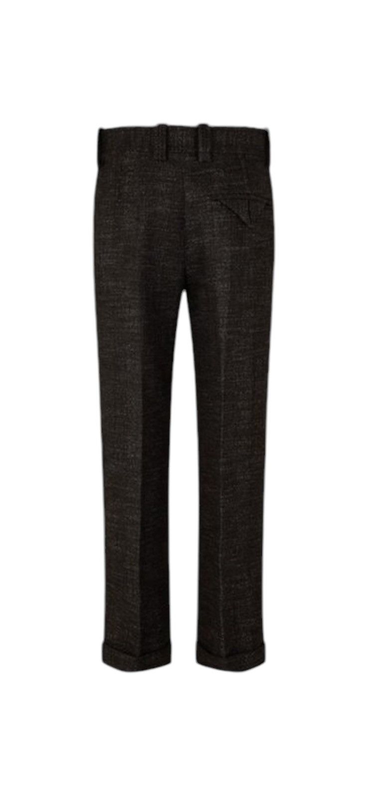 Bottega Veneta BOTTEGA VENETA TEXTURED WOOL SPECKLED TROUSERS Size US 36 / EU 52 - 2 Thumbnail