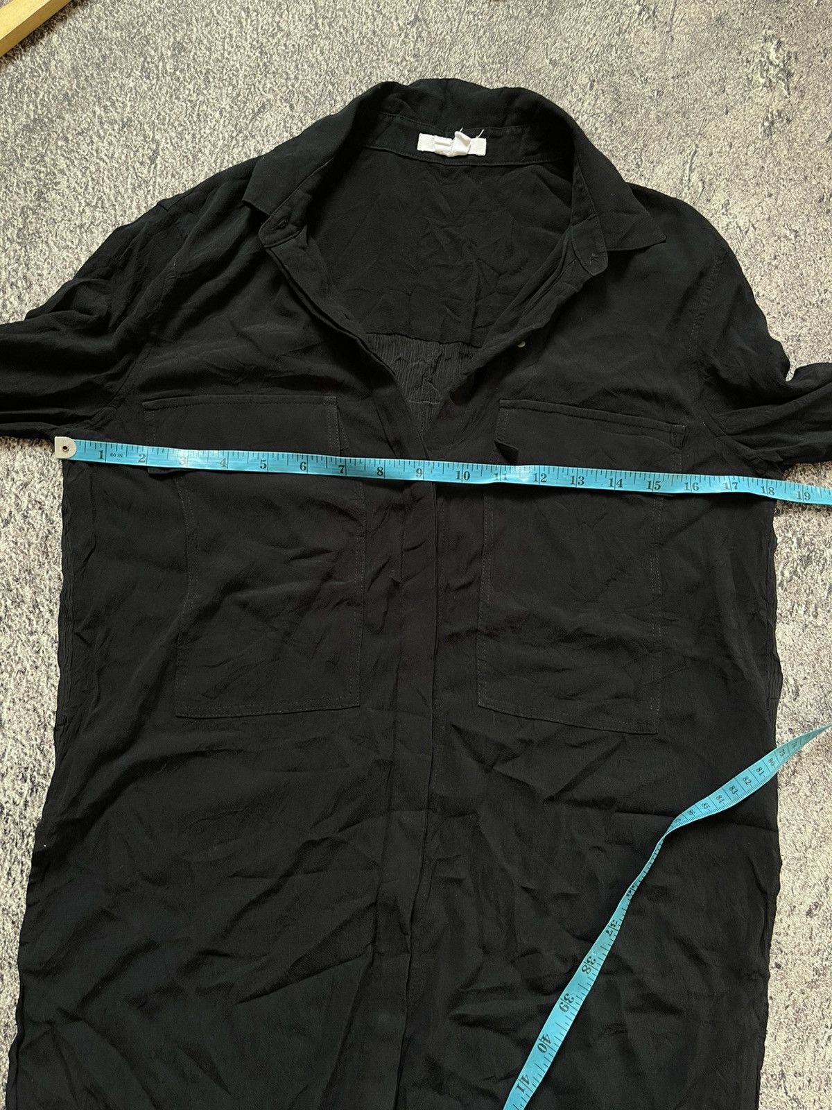 Helmut Lang Helmut Lang Big Pocket Black Long Shirt Size US M / EU 48-50 / 2 - 13 Thumbnail