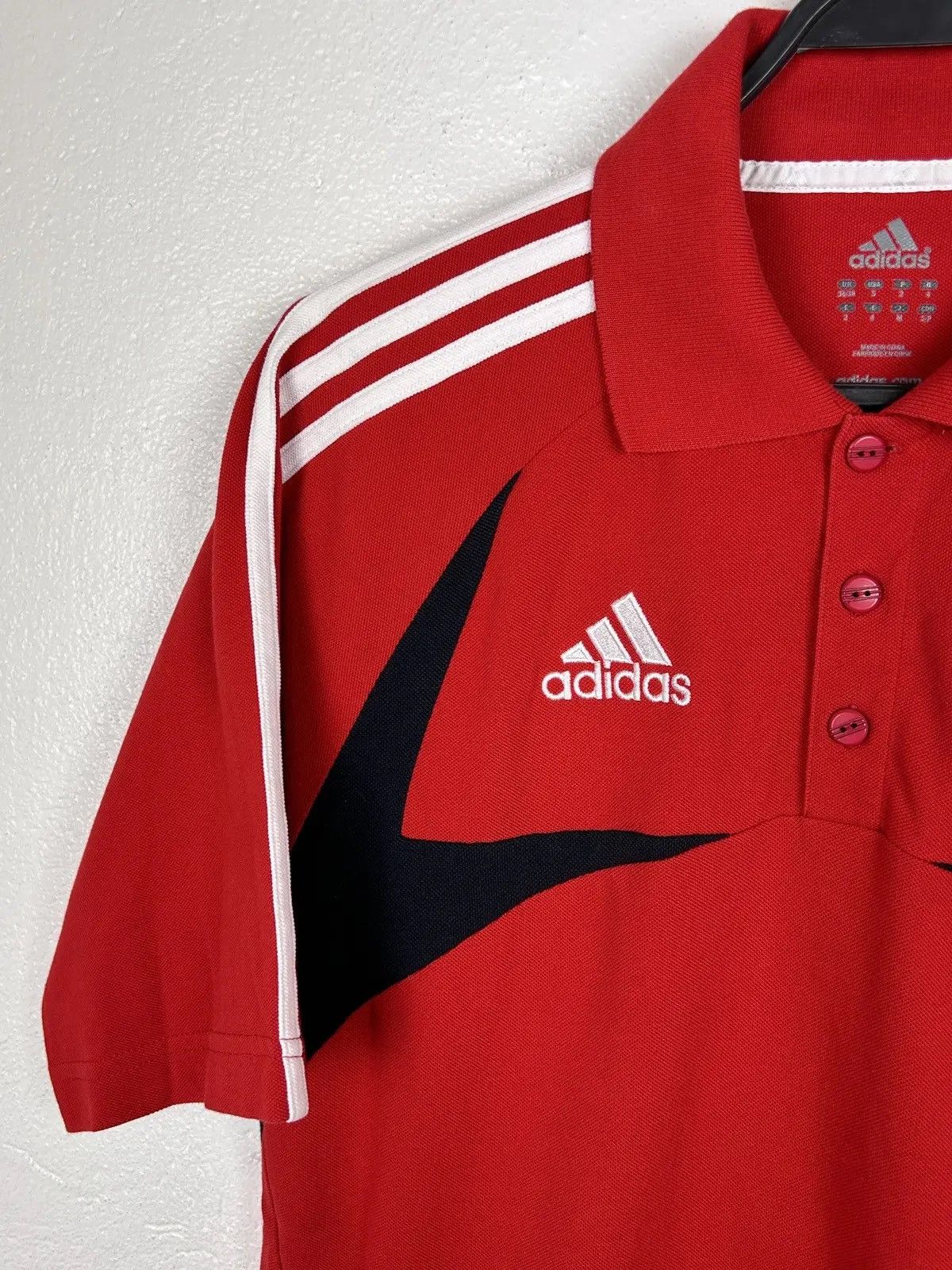 Adidas 00s Vintage Adidas Bayern Munchen 2007 Home Polo Shirt Size US S / EU 44-46 / 1 - 3 Thumbnail