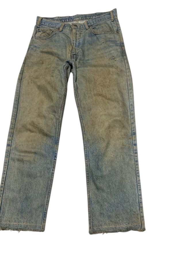 Levi's Vintage Levis 503 Straight Faded Blue Jeans Size US 33 - 3 Thumbnail