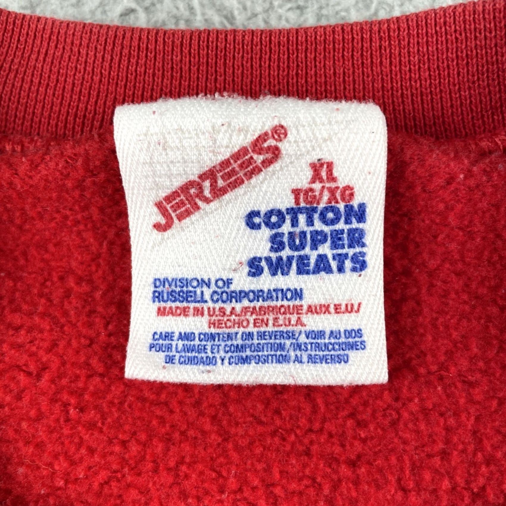 Jerzees VINTAGE Jerzees Mens XL United States Marine Corps Red Pull Over Crewneck Sweatshirt Size US XL / EU 56 / 4 - 5 Thumbnail