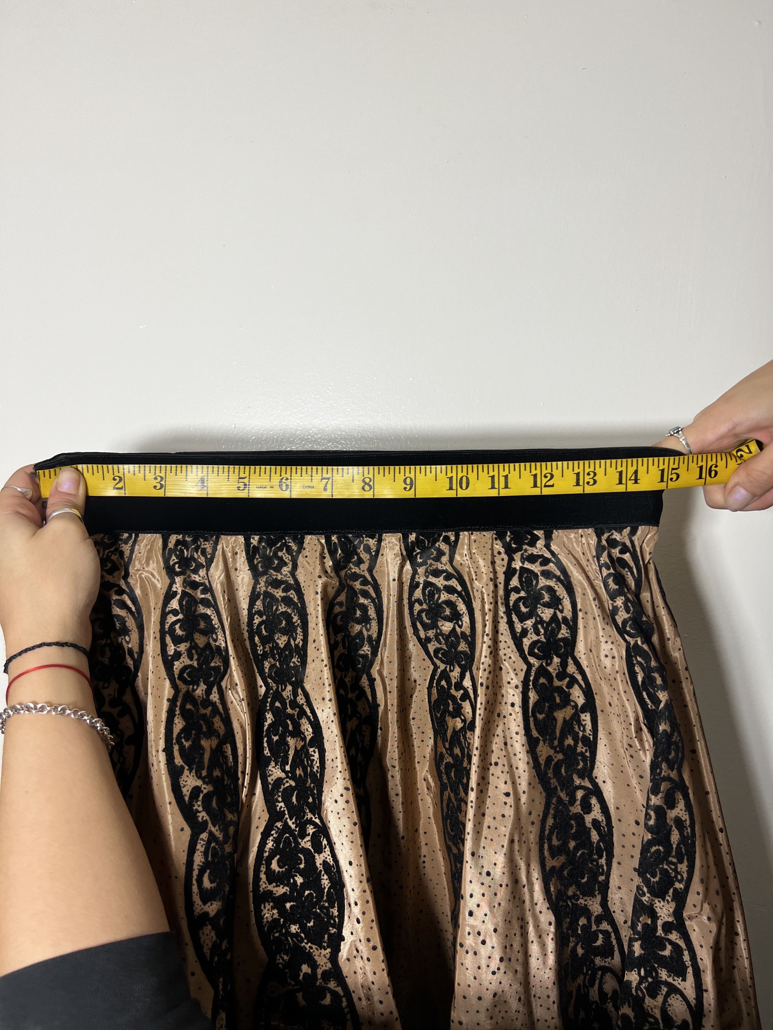 Designer × Vintage Rare Vintage 50's Joe Davidson Original Taffeta Swing Skirt Size 24" / US 00 / IT 34 - 10 Thumbnail