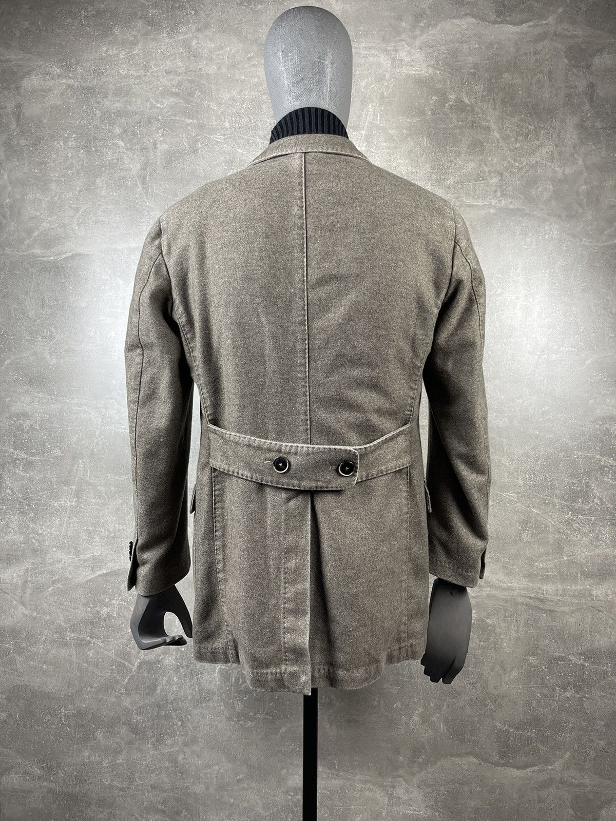 L.B.M. 1911 L.B.M. 1911 Wool Classic Double Breasted Italian Belted Coat Size US L / EU 52-54 / 3 - 8 Thumbnail