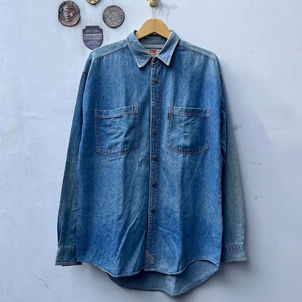 Levi's × Levi's Made & Crafted × Levi's Vintage Clothing Vintage levis Signature chambray blue jeans denim long sleev Size US L / EU 52-54 / 3 - 1 Thumbnail