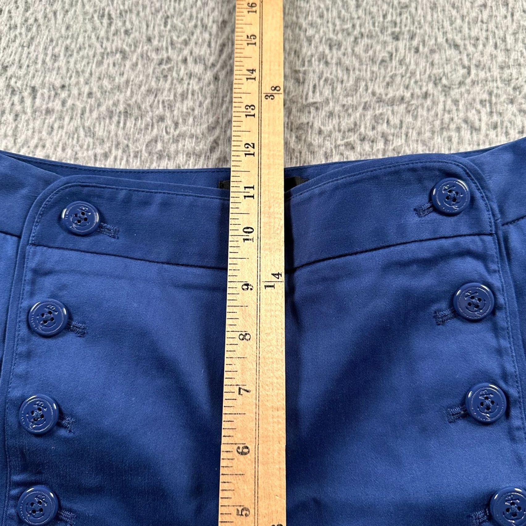 Vintage Talula Worth Pant Womens 2 Wide Leg High Rise Sailor Button Front Blue Depths Size 26" / US 2 / IT 38 - 7 Thumbnail