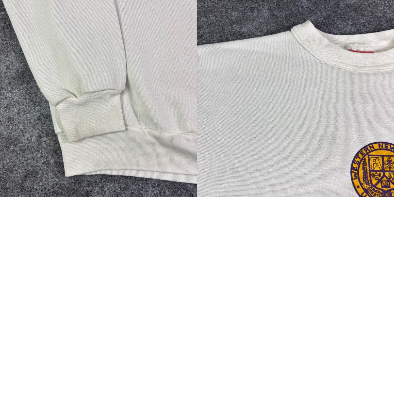 Vintage VINTAGE Dodger Sweatshirt Crew Neck Long Sleeve Graphic Print Men L Ivory USA 90s Western New Mexico Mustangs Size US L / EU 52-54 / 3 - 8 Thumbnail