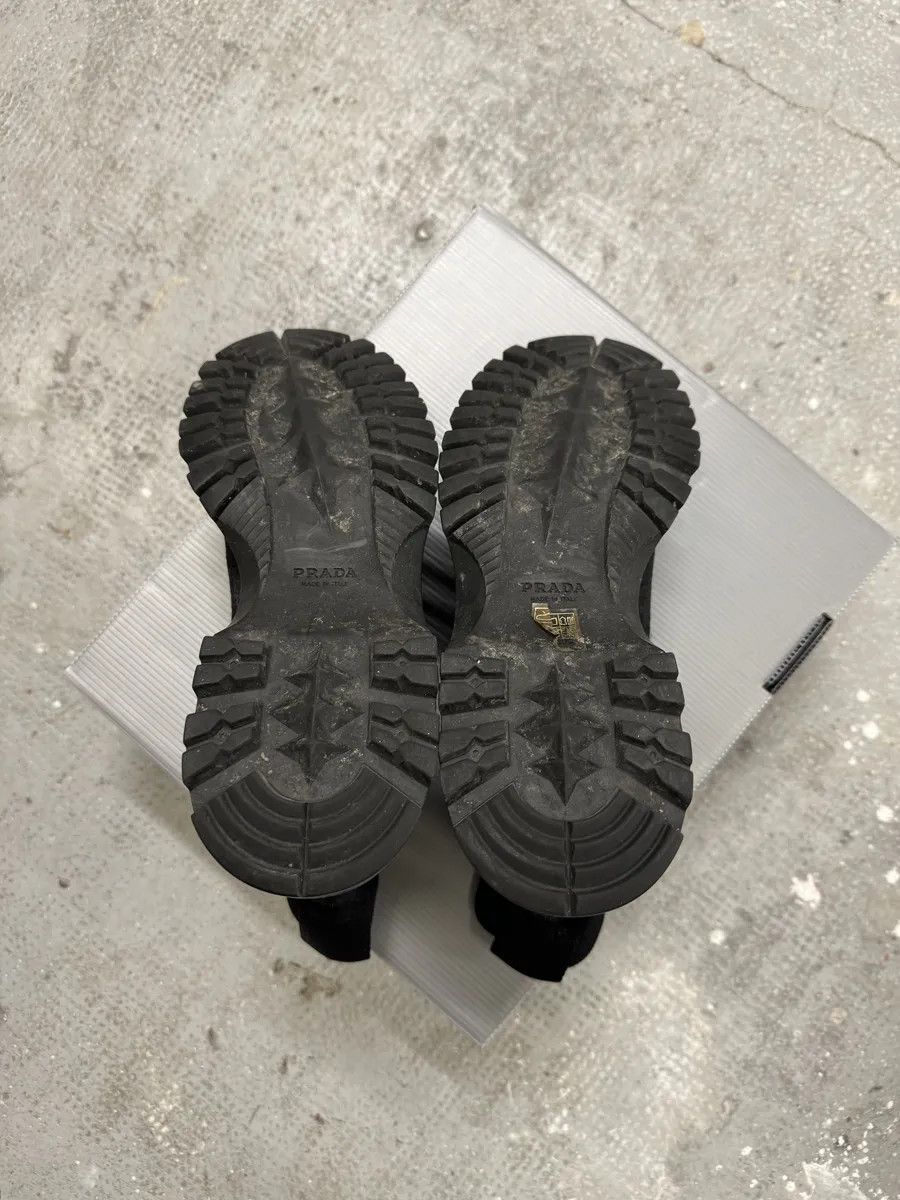 Designer × Prada × Vintage AW1999 Prada Black Pony Hair Leather Vibram Boots Size US 8 / IT 38 - 7 Thumbnail