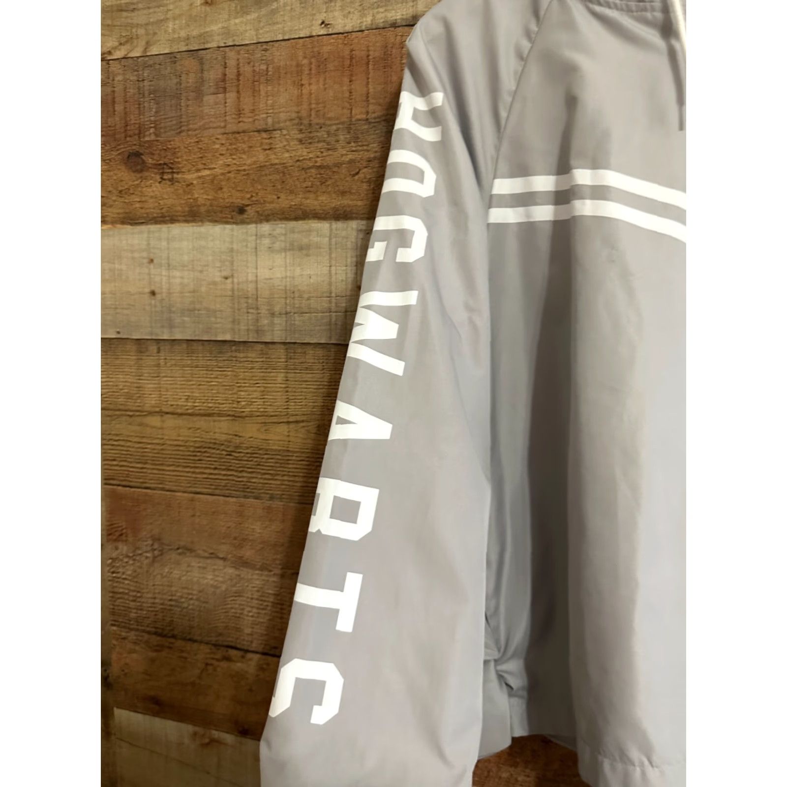 Rains Harry Potter Hogwarts Jacket Windbreaker 1/2 Zip Large Women Gray Rain Lightweight Casual Travel Jacket Weatherproof Size L / US 10 / IT 46 - 4 Thumbnail