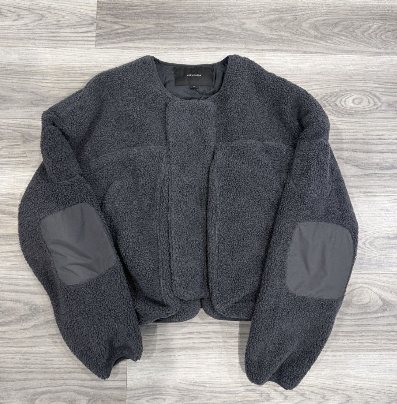Entire Studios Gray Fluffy Jacket Rare