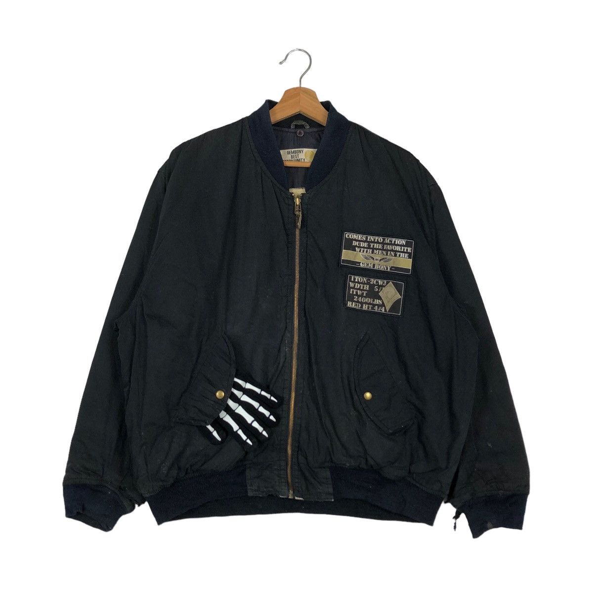 Japanese Brand 🔥90s RIOT RIOT VINTAGE BOMBER JACKET MILITARY BUZZ RICKSONS Size US L / EU 52-54 / 3 - 2 Thumbnail
