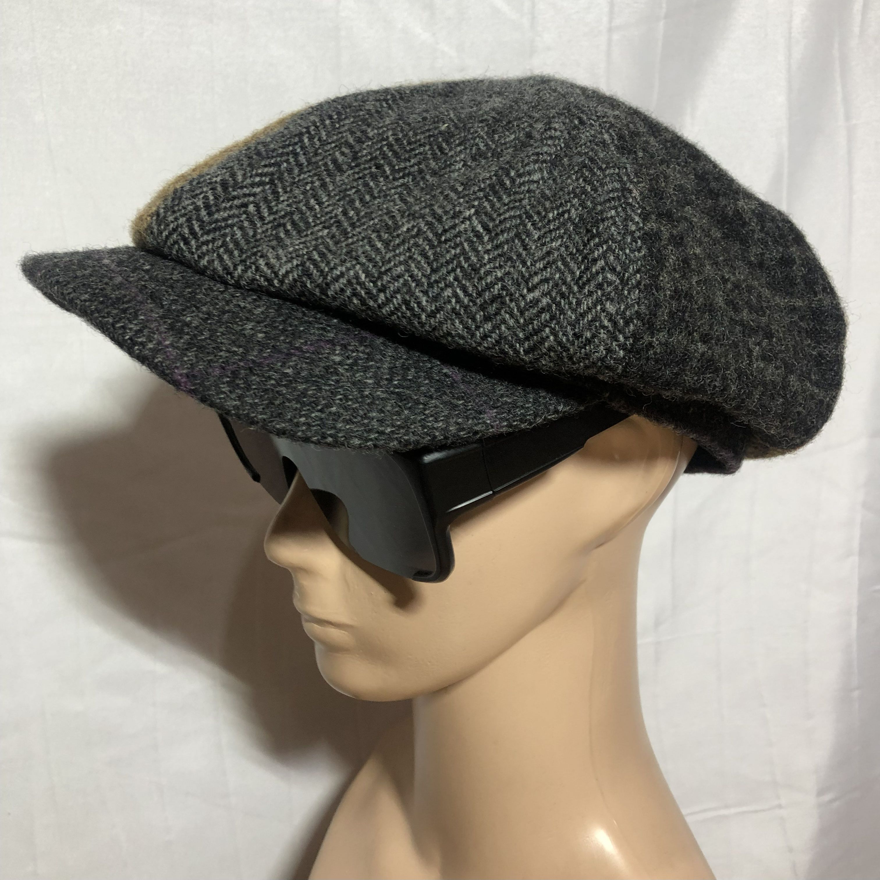 Castano Moon Wool Patchwork Newsboy Cap