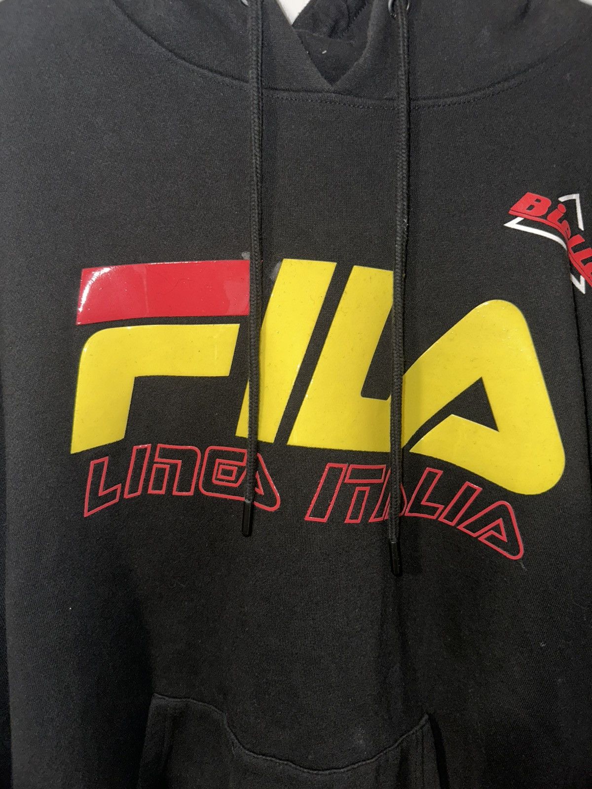 Fila Vintage FILA Hoodie Sweatshirt Mens XL Biella Linea Italia Size US XL / EU 56 / 4 - 2 Thumbnail