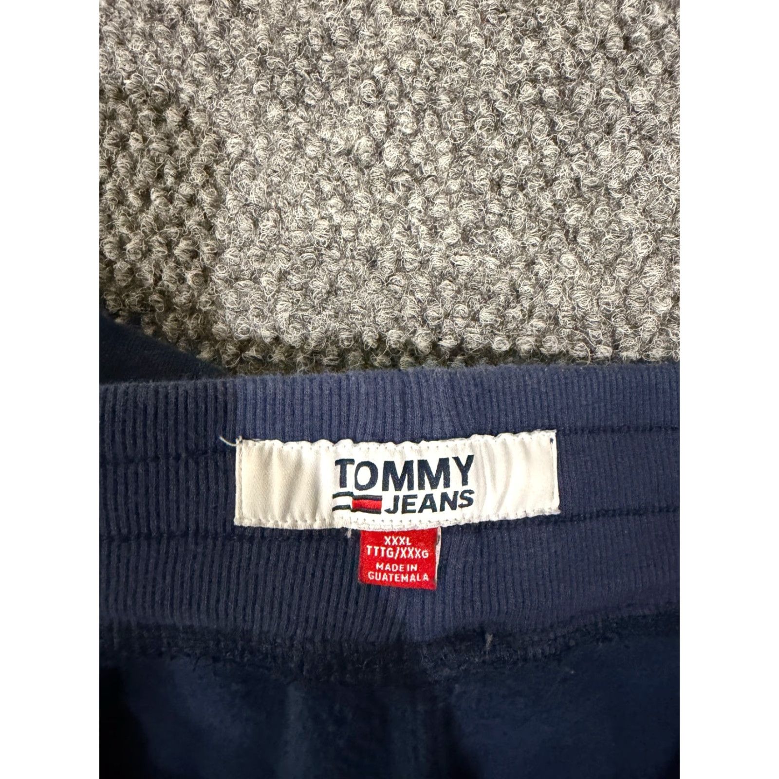 Tommy Hilfiger Tommy Hilfiger Sweatpants Mens 3XL Blue Navy Drawstring Fleece Classic Straight Leg Pants Casual Activewear Workout Mens Size US 39 - 7 Thumbnail