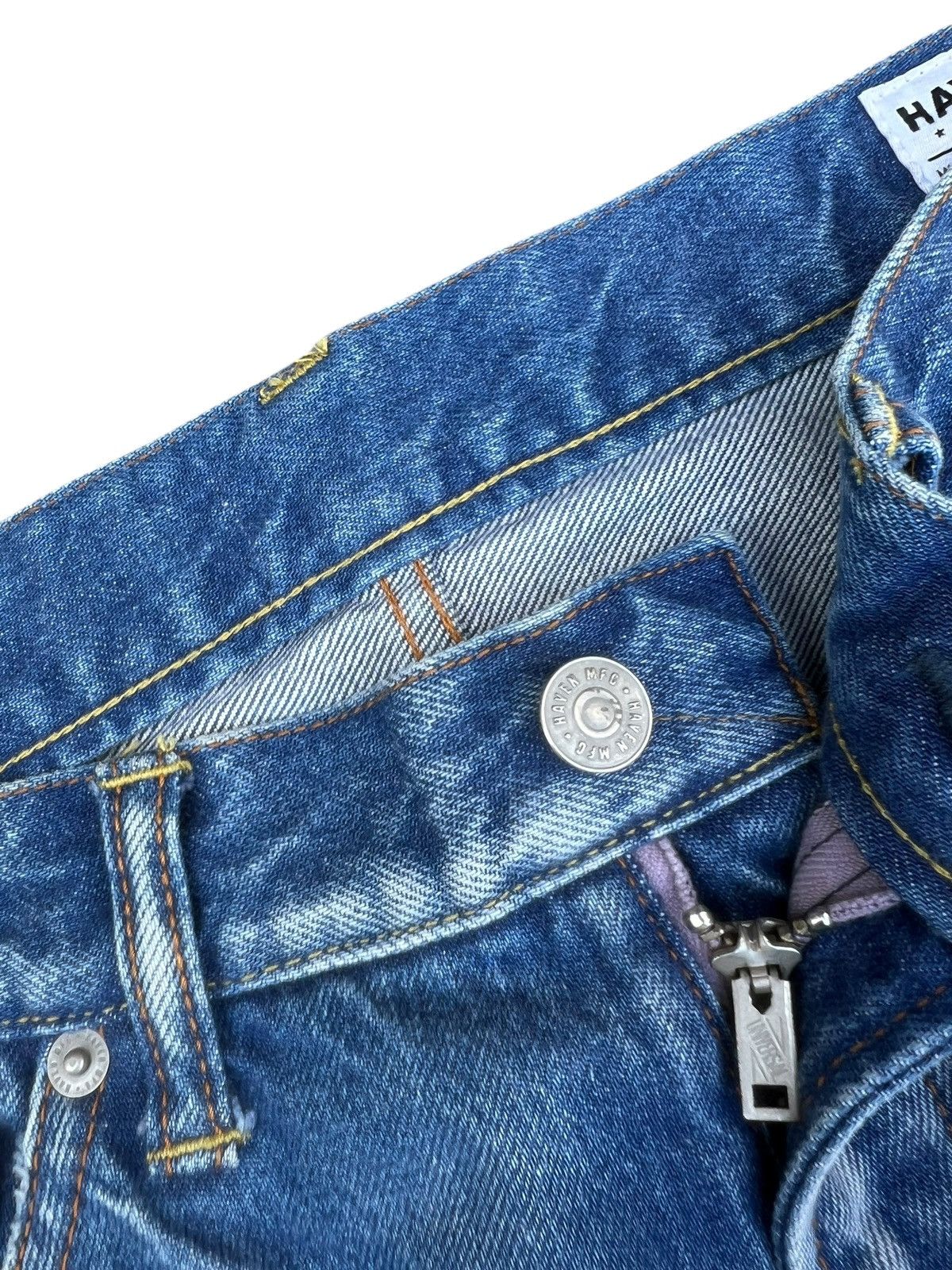 Fabric Brand & Co. HAVEN MFG Japan Blue Denim Selvedge Jeans Size US 31 - 7 Thumbnail
