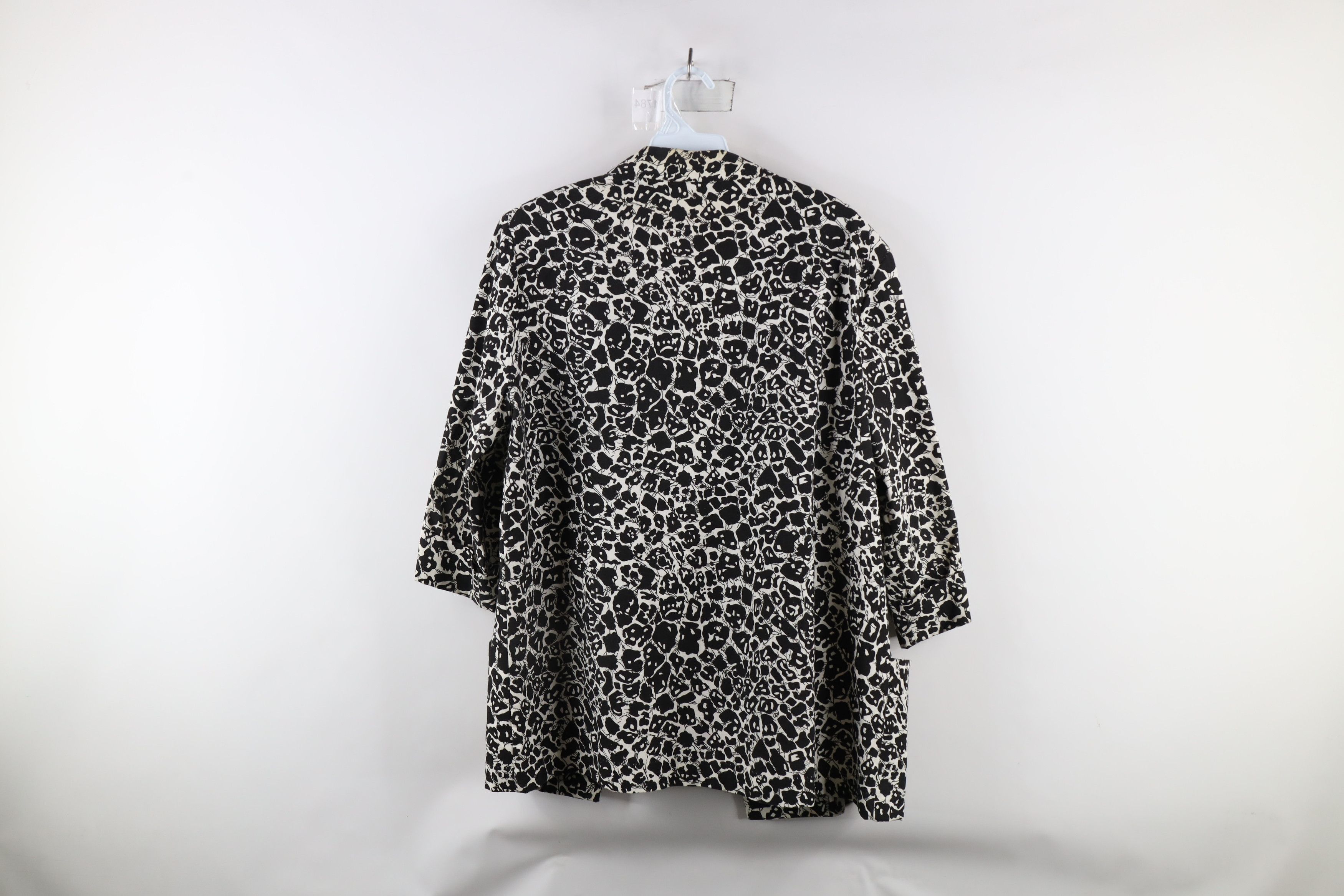 Vintage Vintage 90s Streetwear Abstract Open Front Blazer Jacket USA Size L / US 10 / IT 46 - 11 Thumbnail