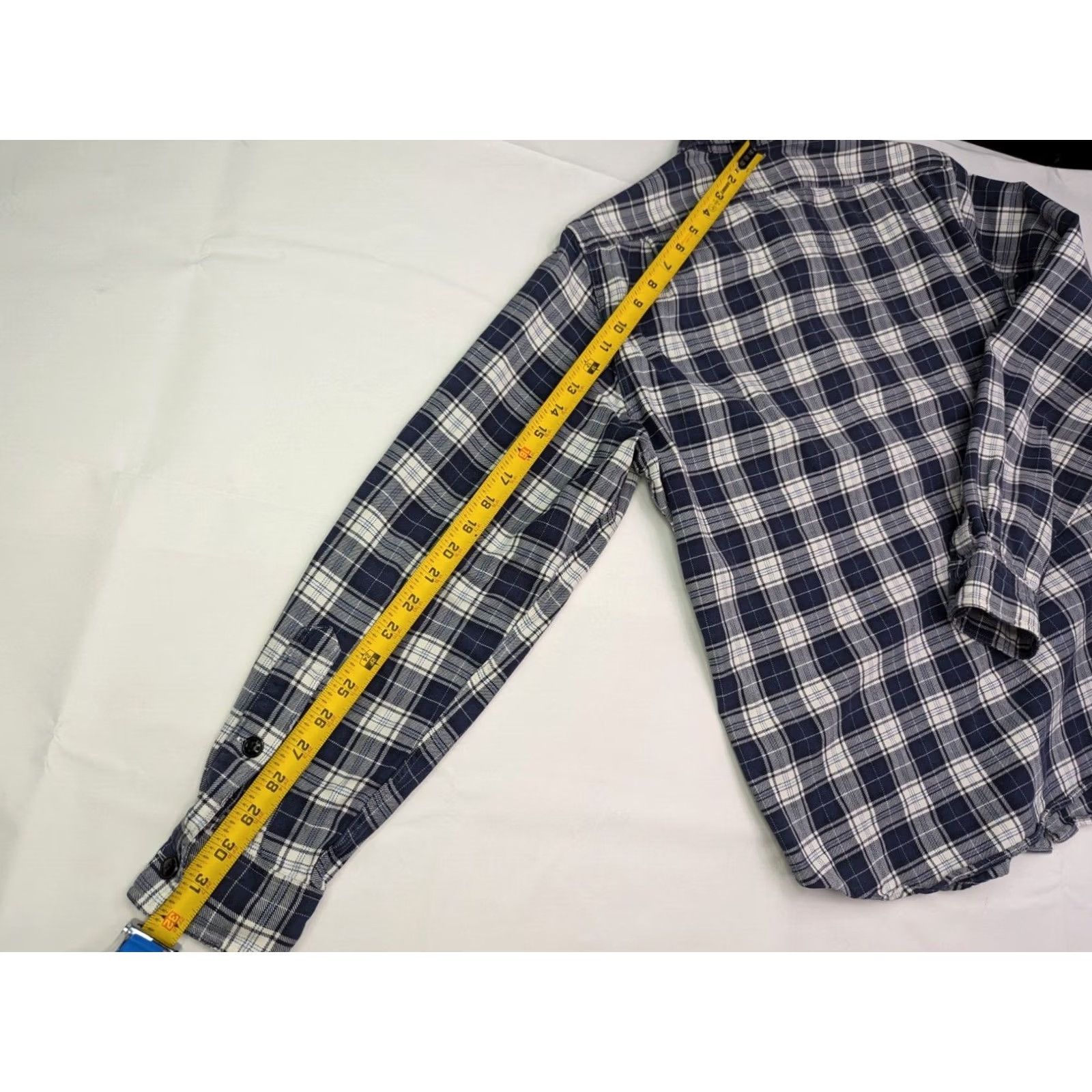 J.Crew J.CREW Flannel Shirt Plaid Button-Up Men M Blue Cotton Casual Long Sleeve Size US M / EU 48-50 / 2 - 7 Thumbnail