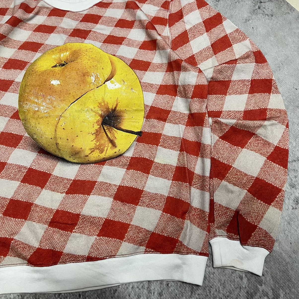 MSGM MGSM Red & White Check Yellow Apple Sweatshirt Size US XS / EU 42 / 0 - 3 Thumbnail