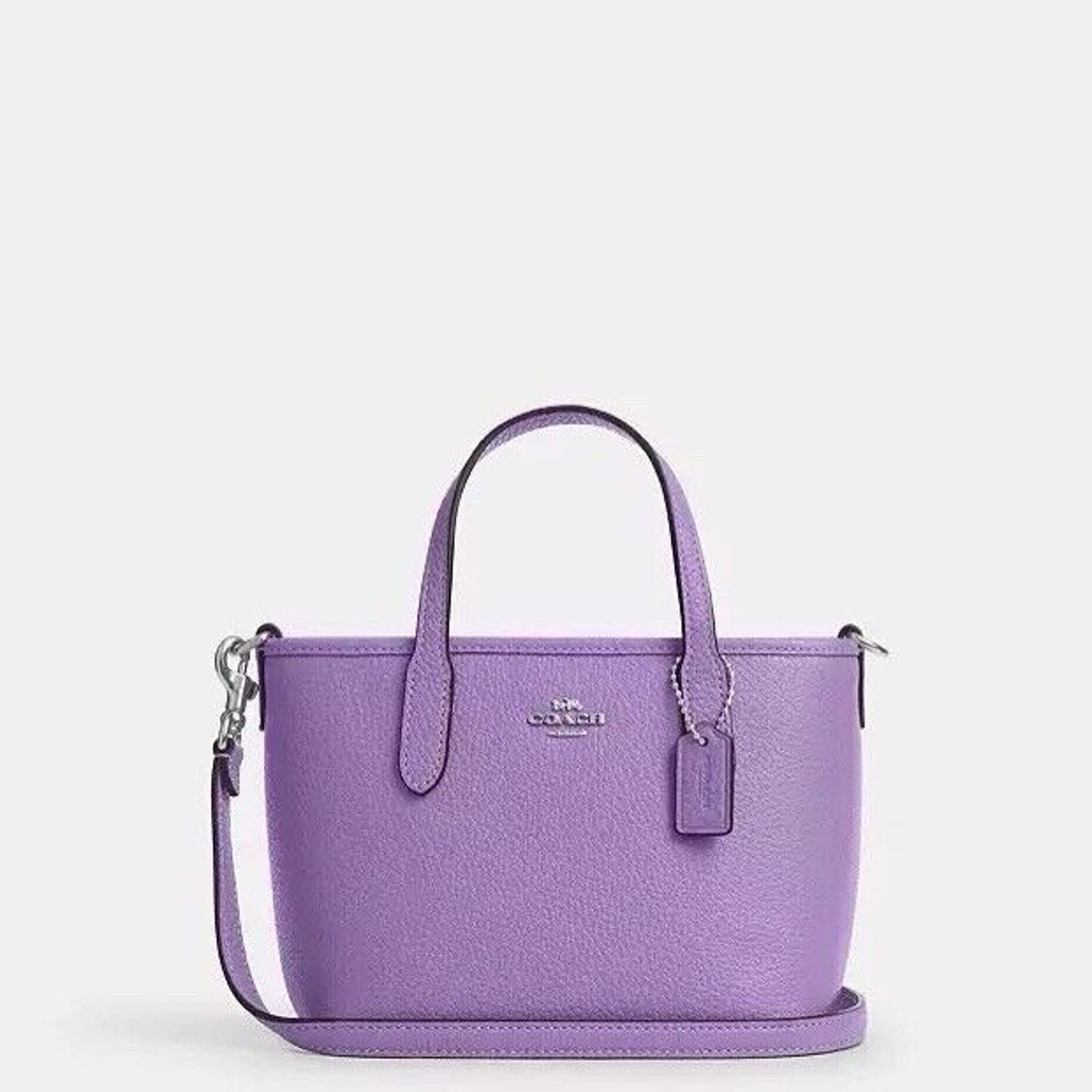 NWT Coach City Mini Tote Bag in Iris- Purple CW031